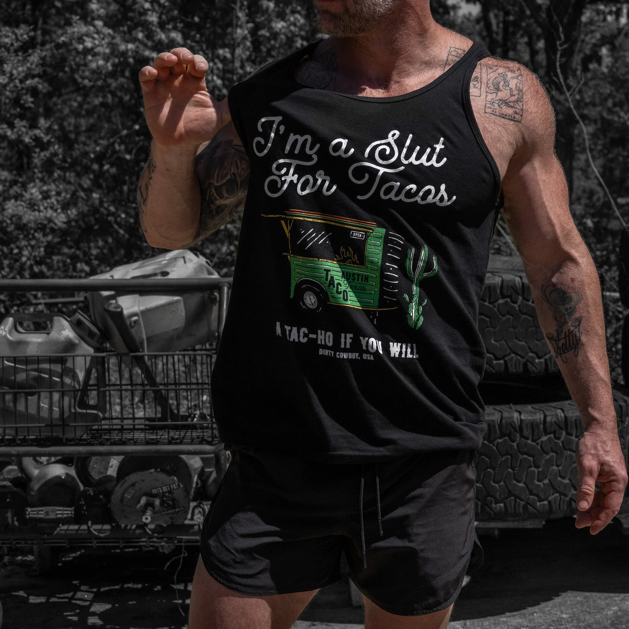Slut For Taco's Men's Tank - Image 5