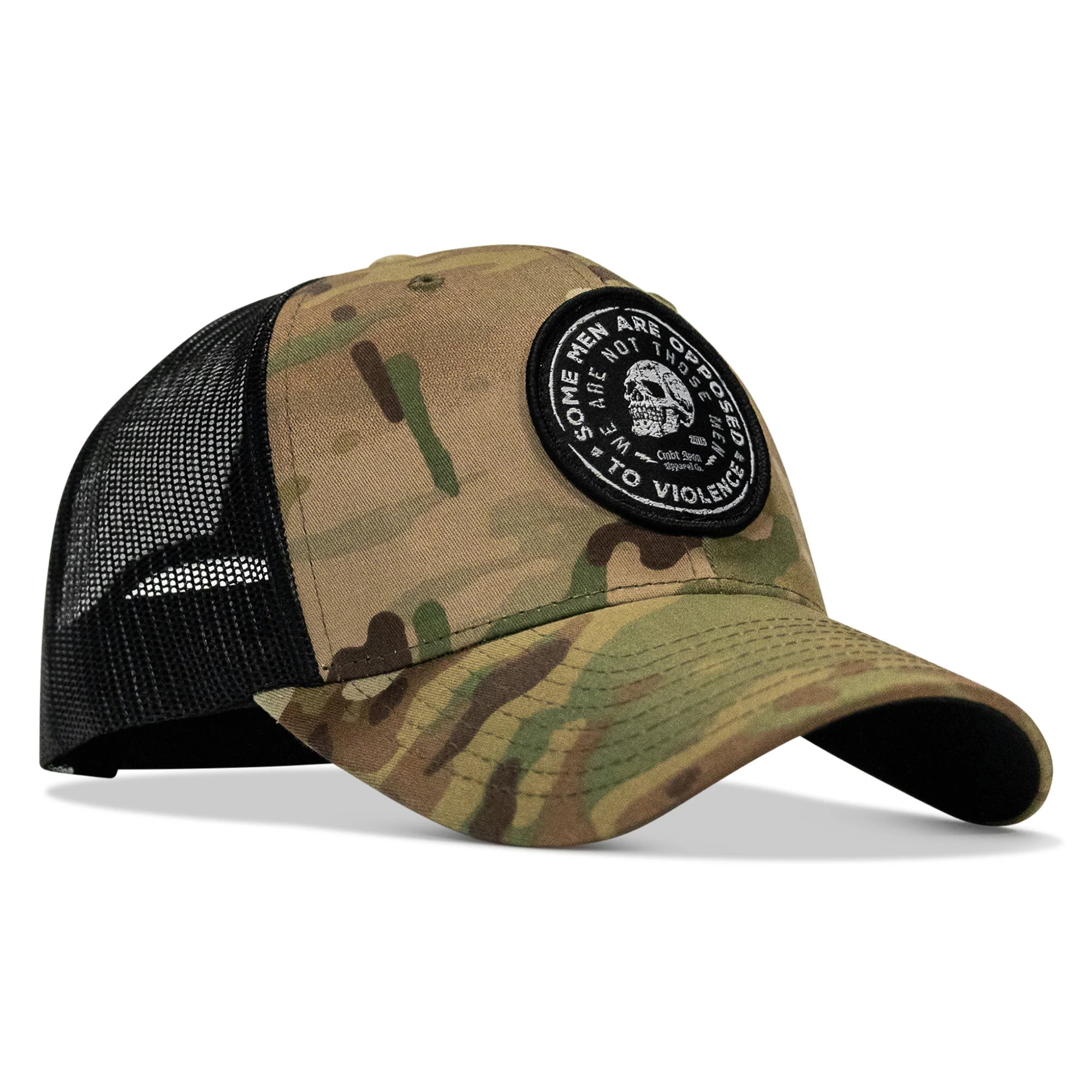 Some Men Are Opposed To Violence Patch Snapback Hat - Image 11