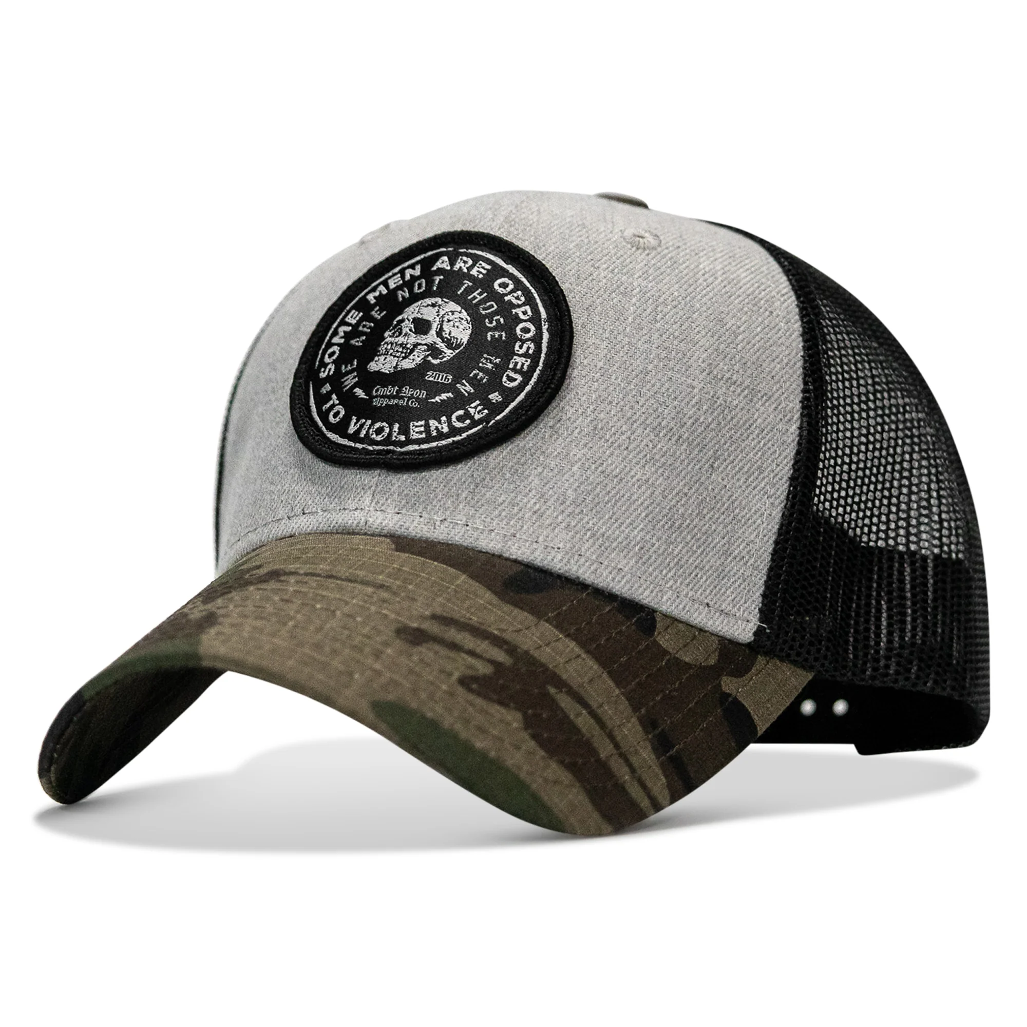 Some Men Are Opposed To Violence Patch Snapback Hat - Image 2