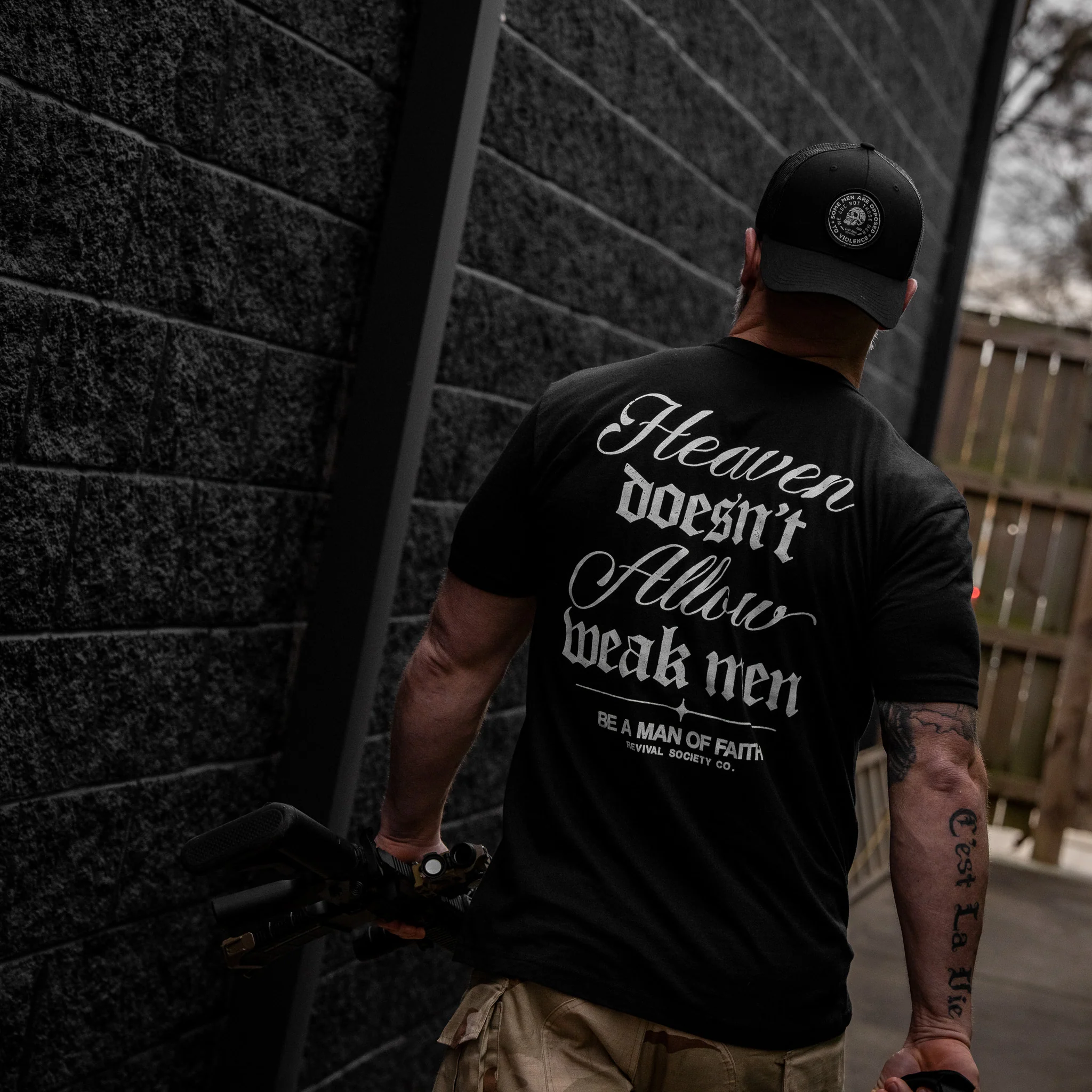 Some Men Are Opposed To Violence Patch Snapback Hat - Image 25