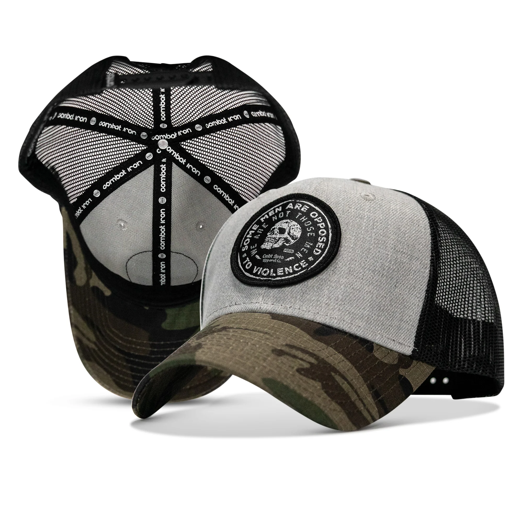 Some Men Are Opposed To Violence Patch Snapback Hat - Image 4