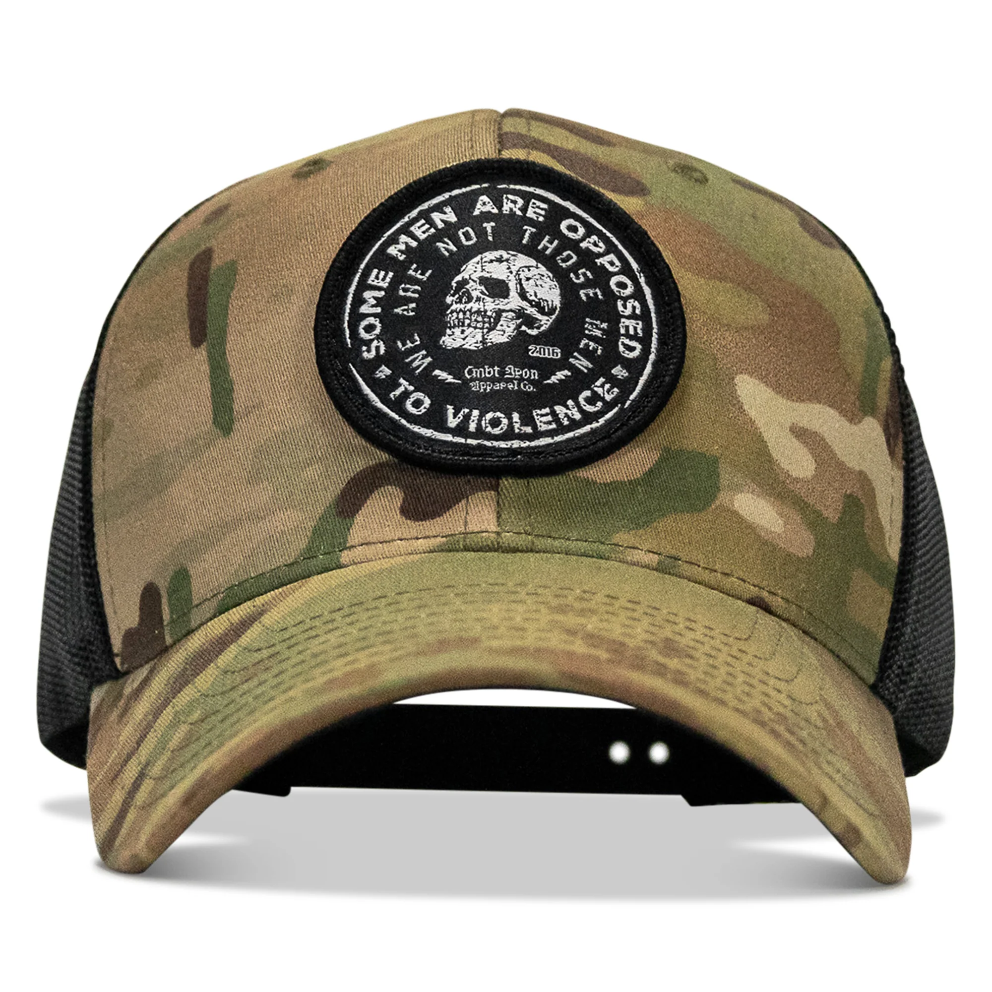 Some Men Are Opposed To Violence Patch Snapback Hat - Image 9