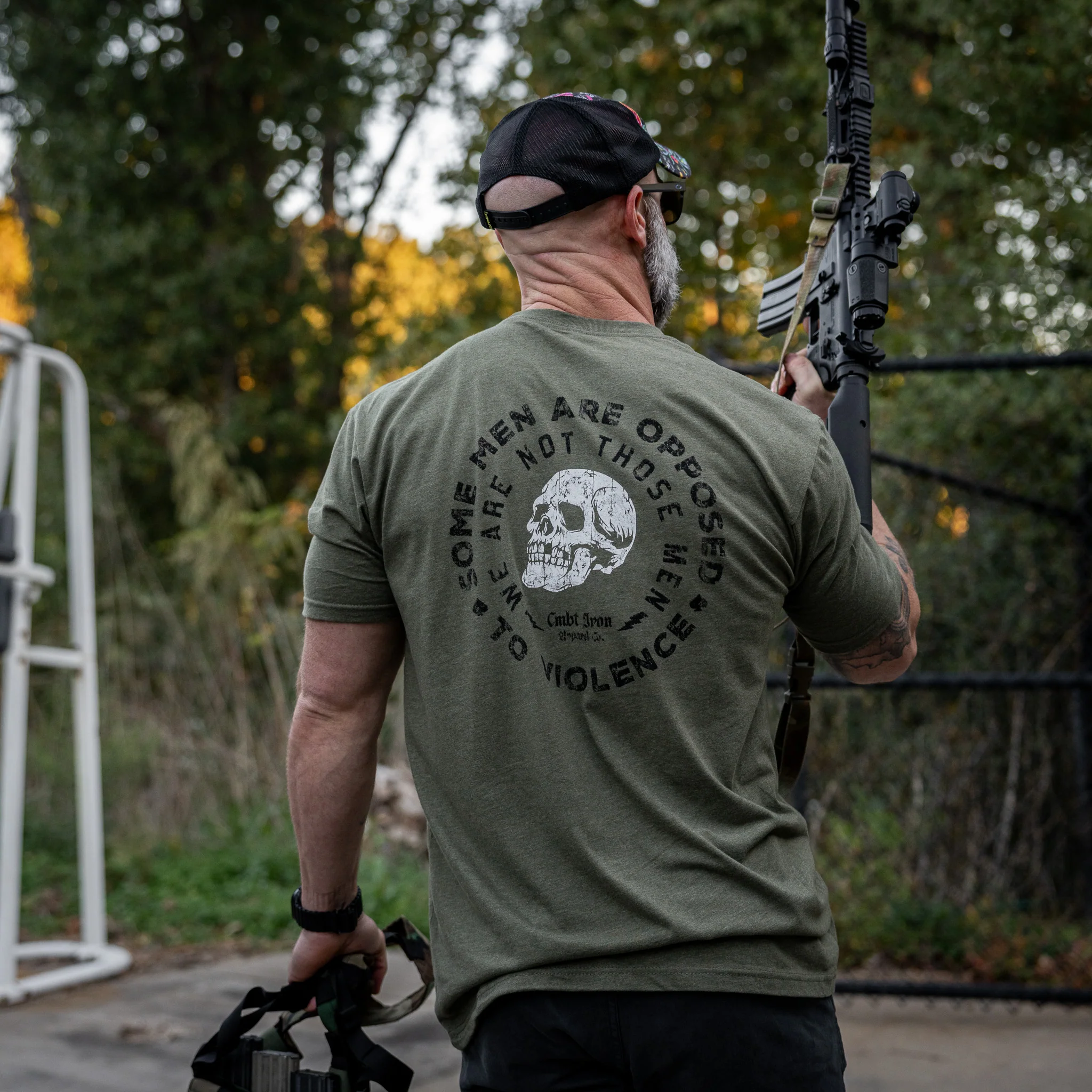 Some Men Are Opposed To Violence. We Are Not Those Men Men's T-Shirt - Image 16