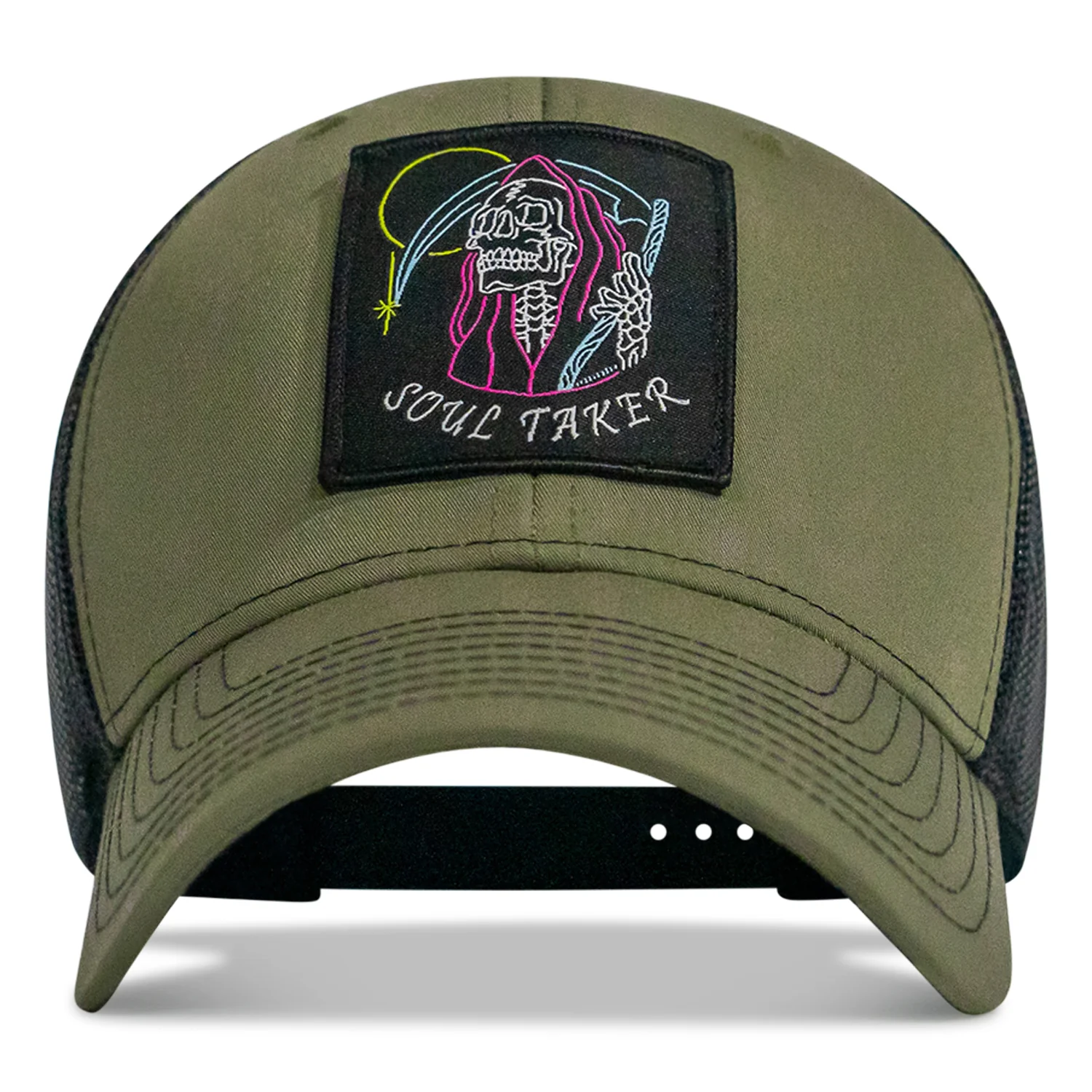 Soul Taker Reaper Patch Snapback Hat - Image 16