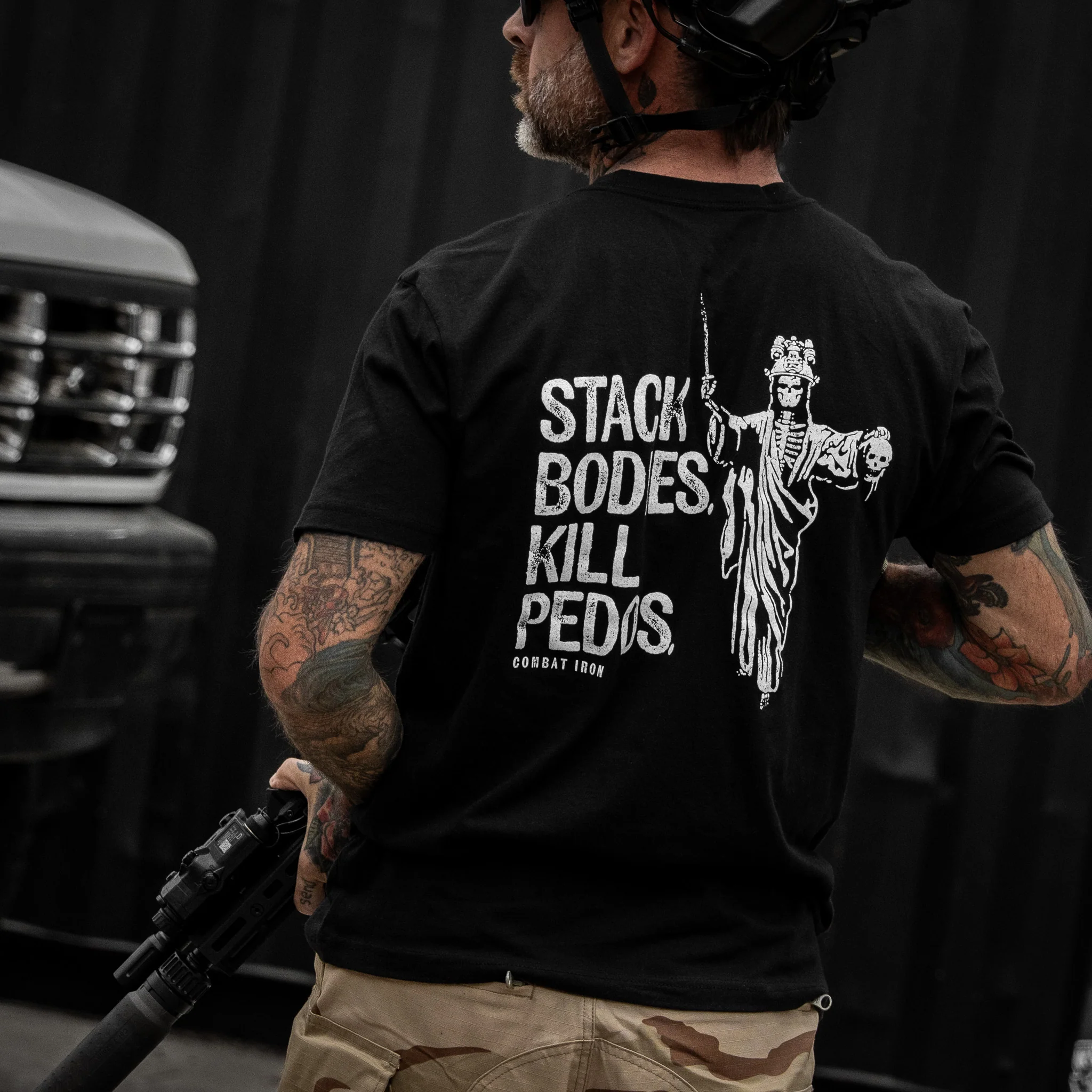 Stack Bodies. Kill Pedos. Men's T-Shirt - Image 4