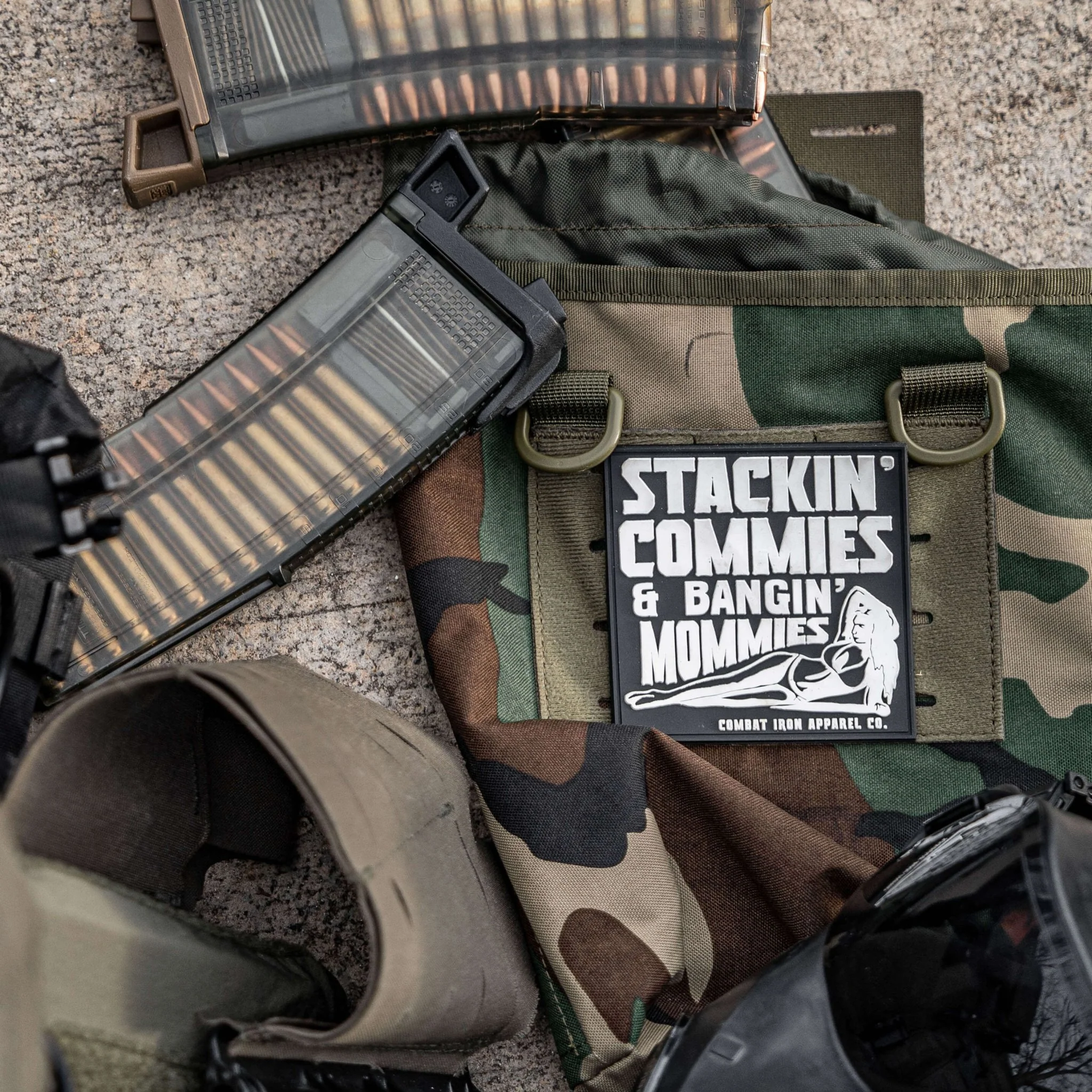 Stackin' Commies & Bangin' Mommies PVC Patch - Image 3
