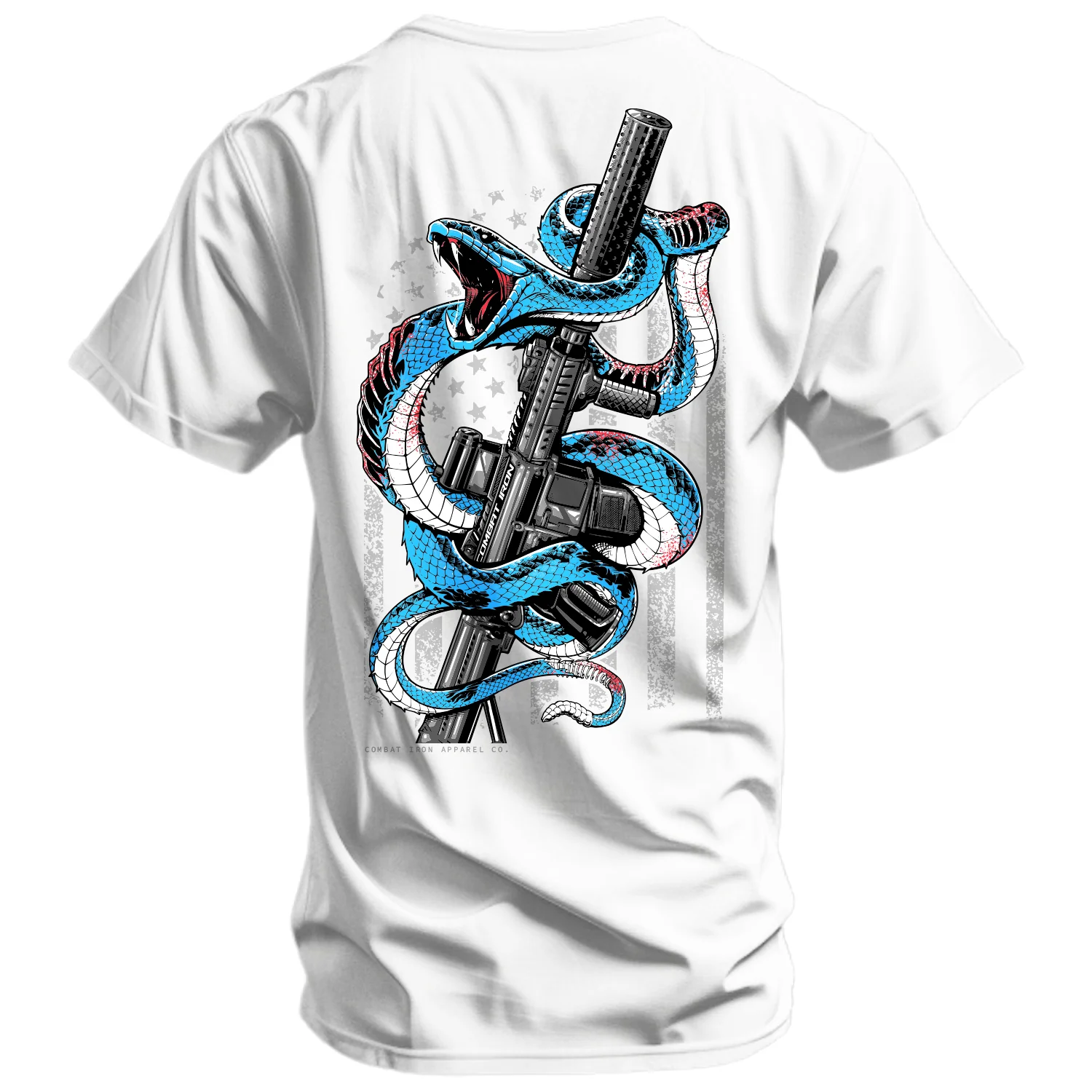 Subdued US Flag SBR Men's T-Shirt - Image 2