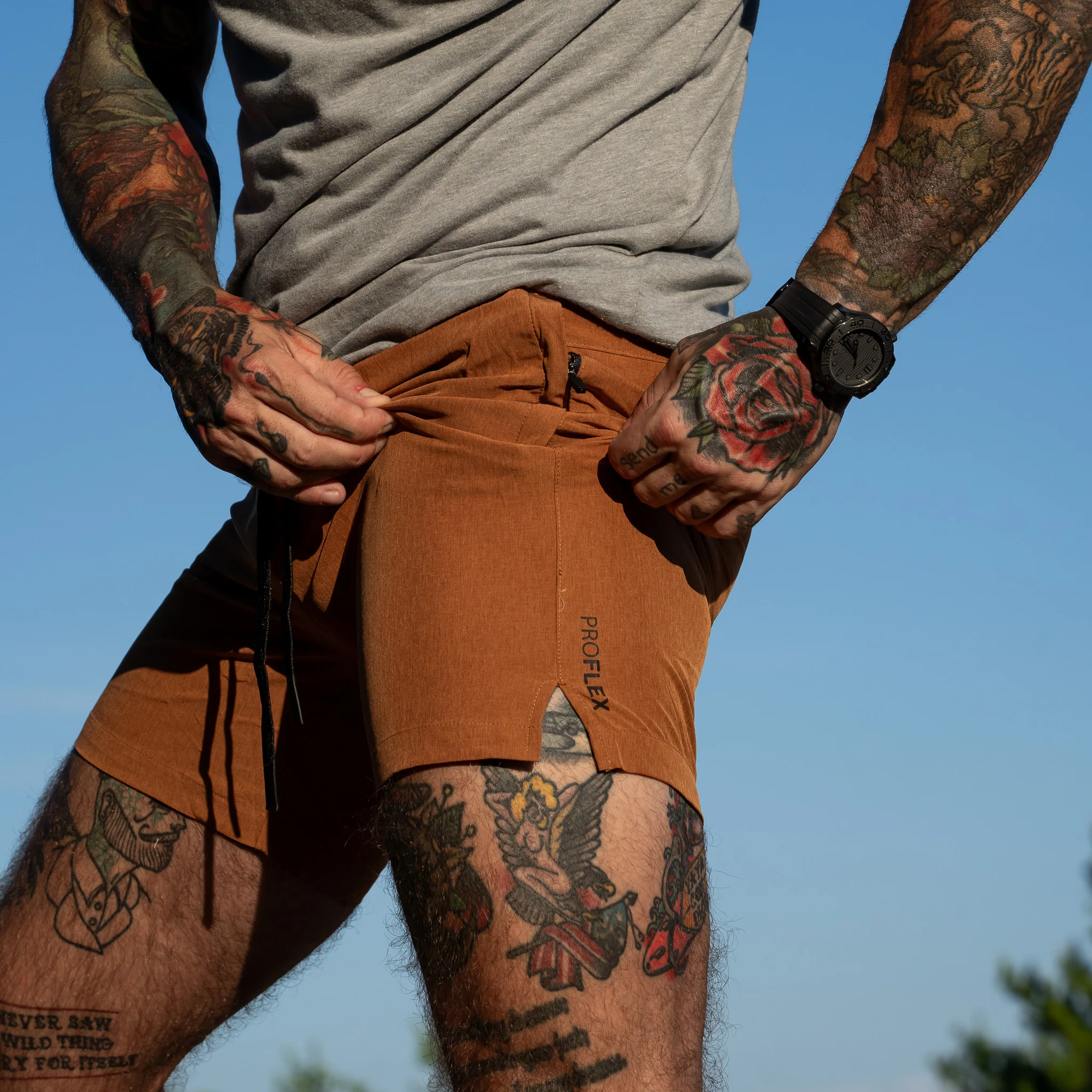 Summit Adventure Men's Proflex Shorts | 6" - Image 35