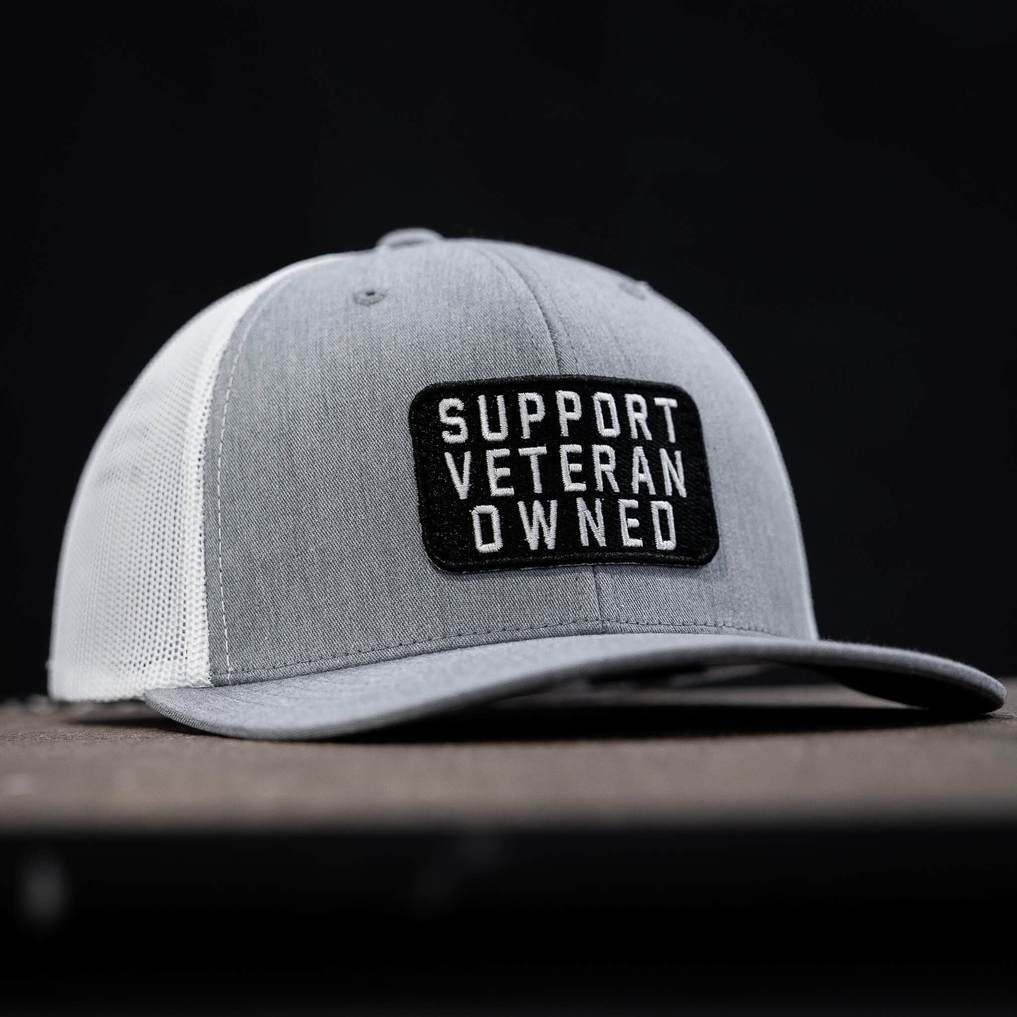 Support Veteran Owned Patch Mid-Profile Mesh Snapback - Image 15