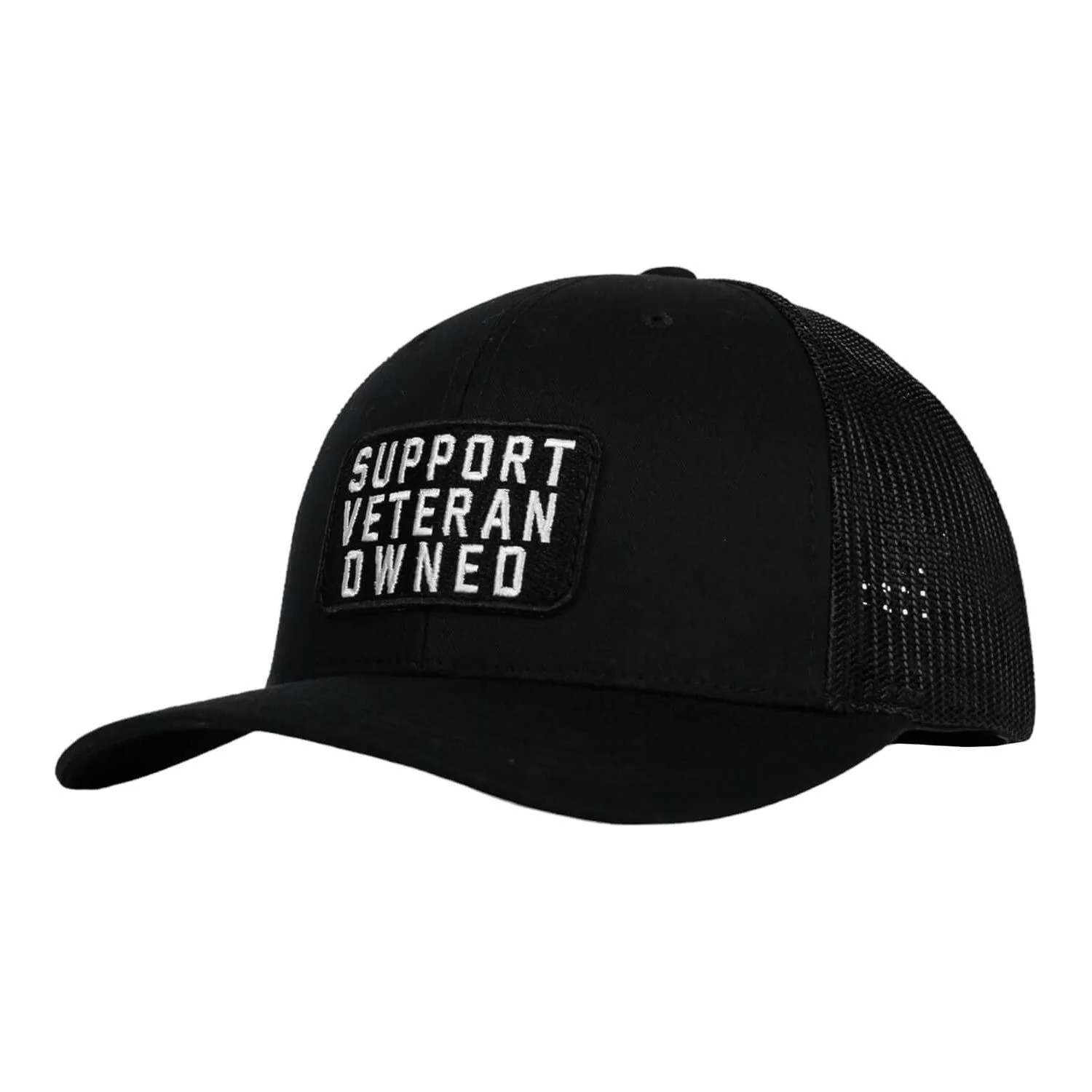 Support Veteran Owned Patch Mid-Profile Mesh Snapback - Image 21
