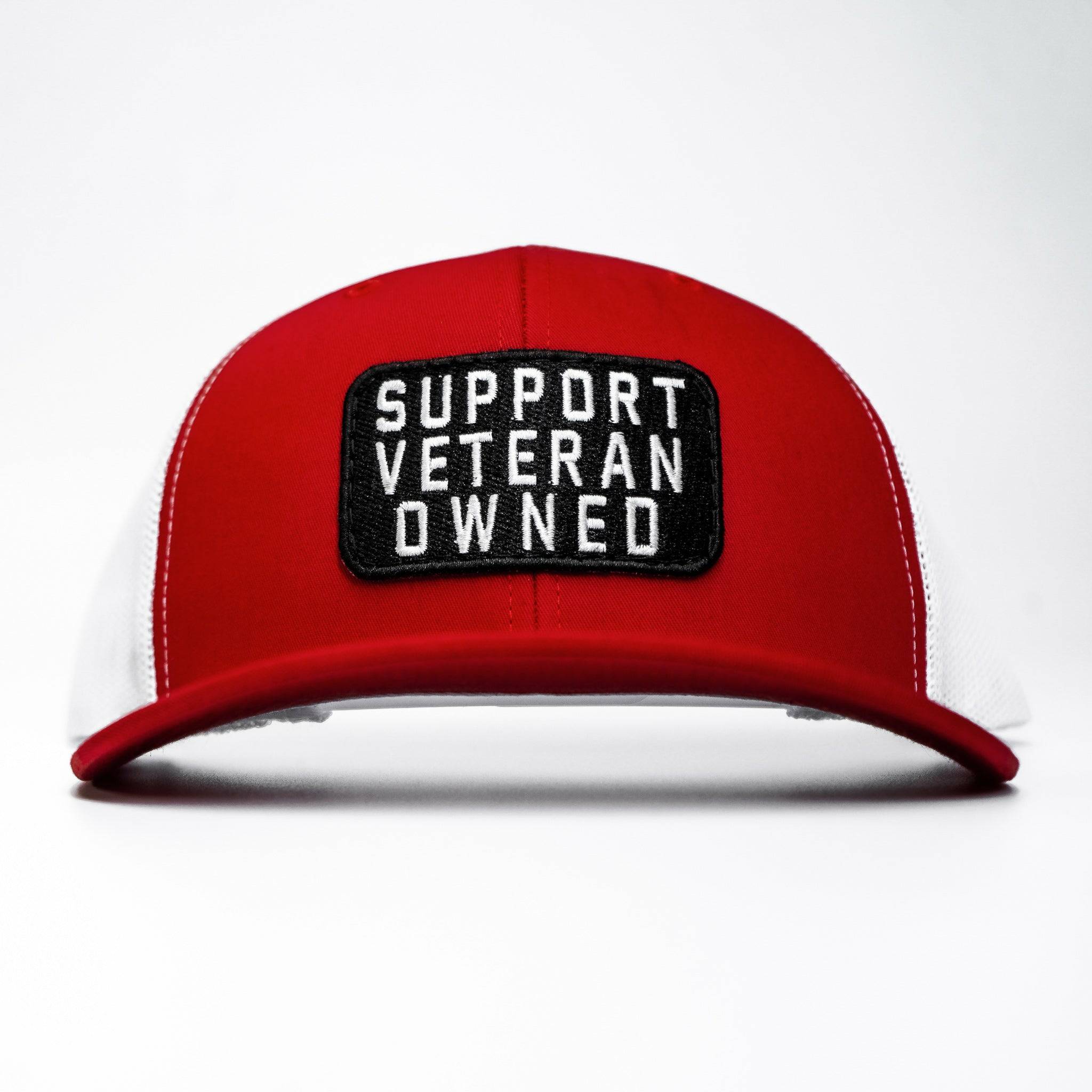Support Veteran Owned Patch Mid-Profile Mesh Snapback - Image 4