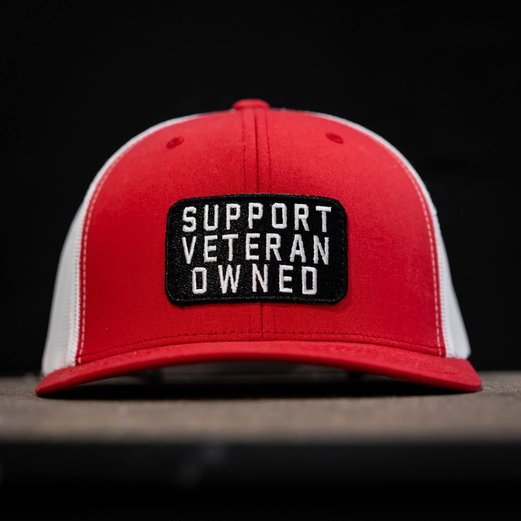 Support Veteran Owned Patch Mid-Profile Mesh Snapback - Image 5