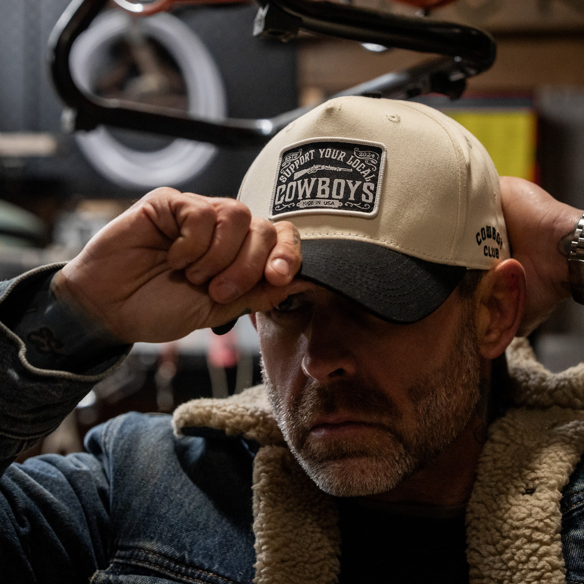 Support Your Local Cowboys Patch 5 Panel Workhorse Snapback - Image 2