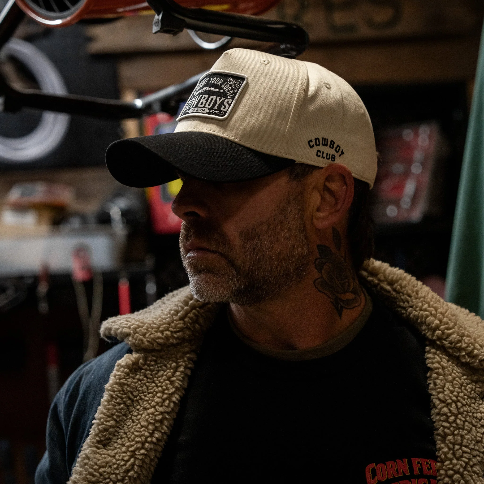 Support Your Local Cowboys Patch 5 Panel Workhorse Snapback - Image 4
