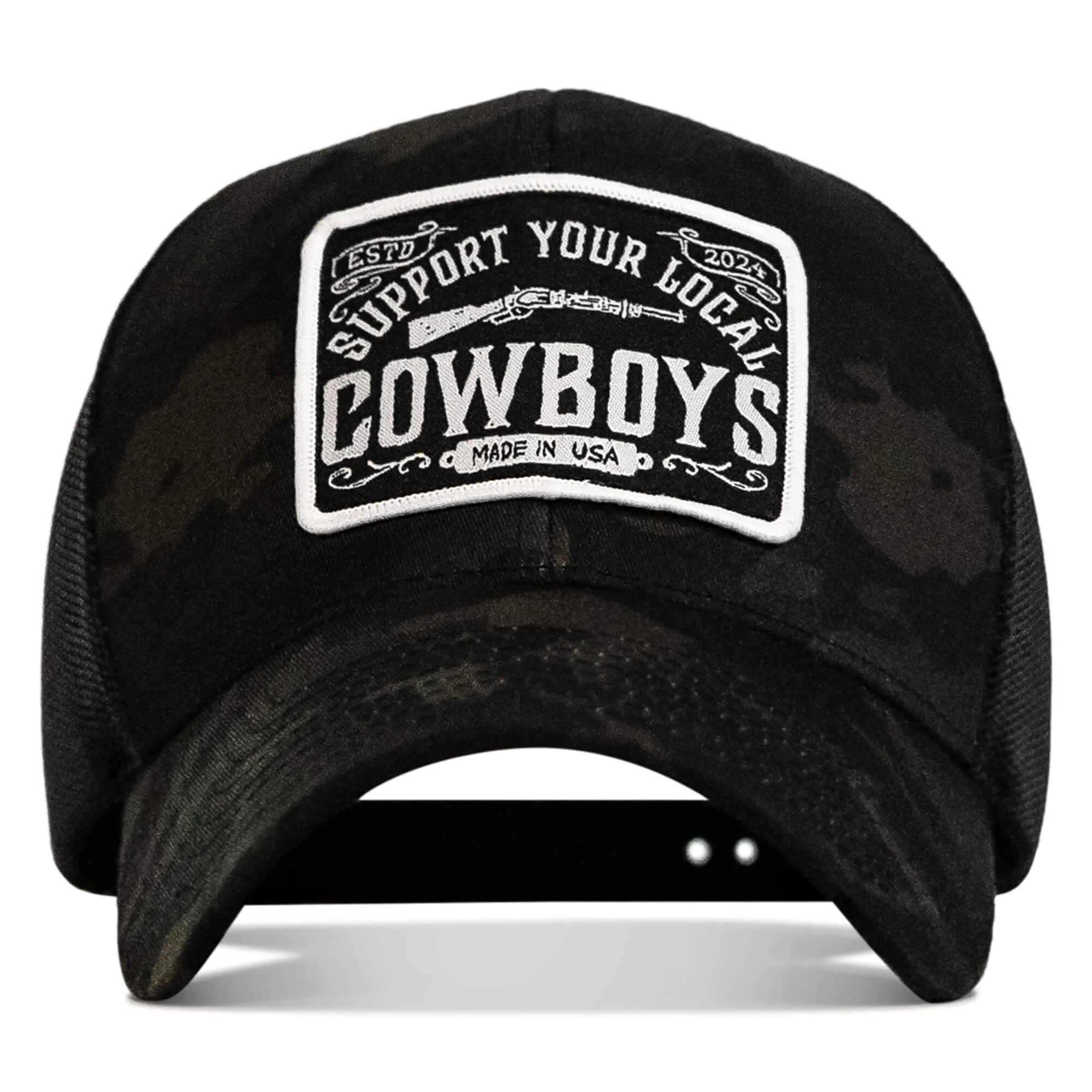 Support Your Local Cowboys Patch Snapback Hat - Image 17