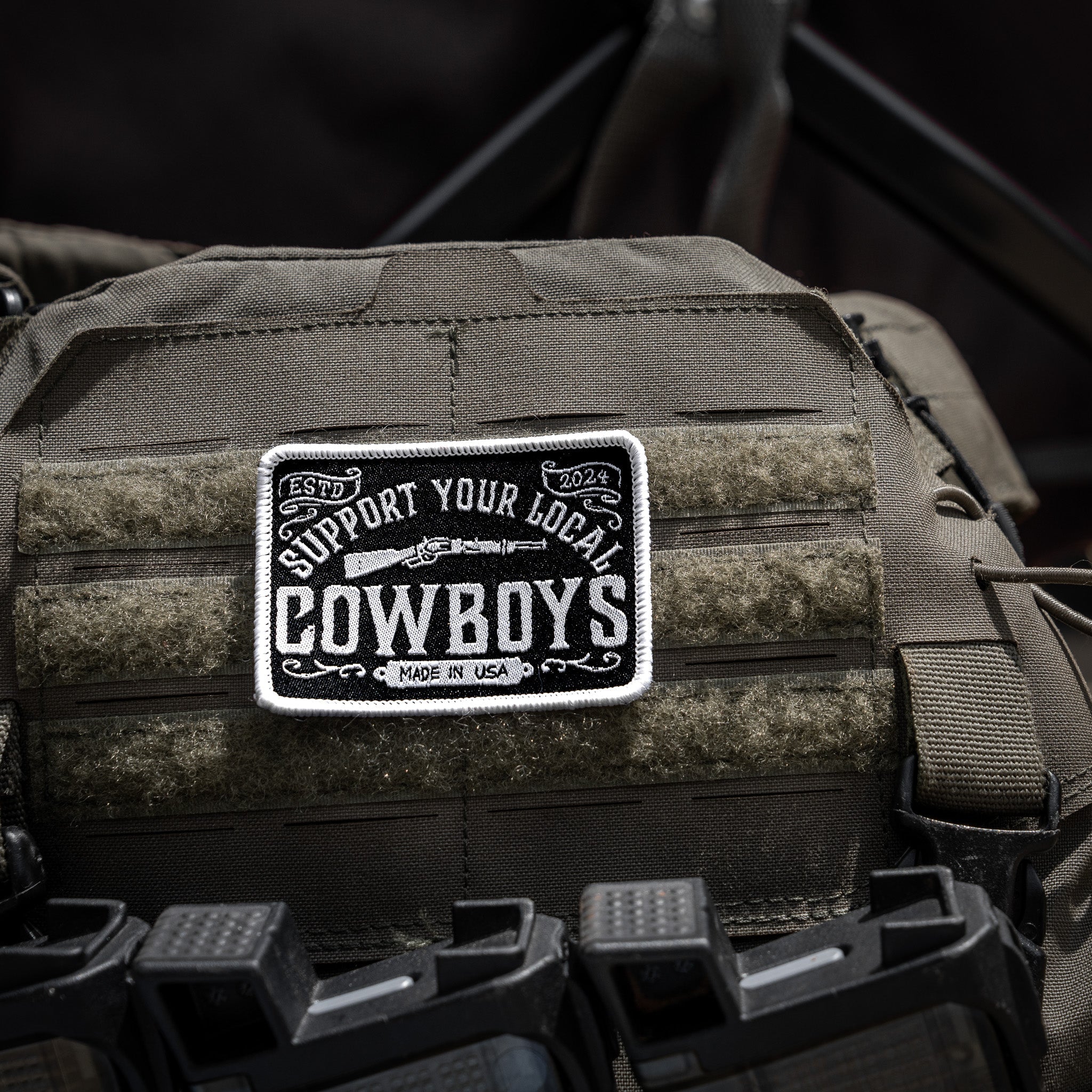 Support Your Local Cowboys Soft Velcro Patch - Image 2