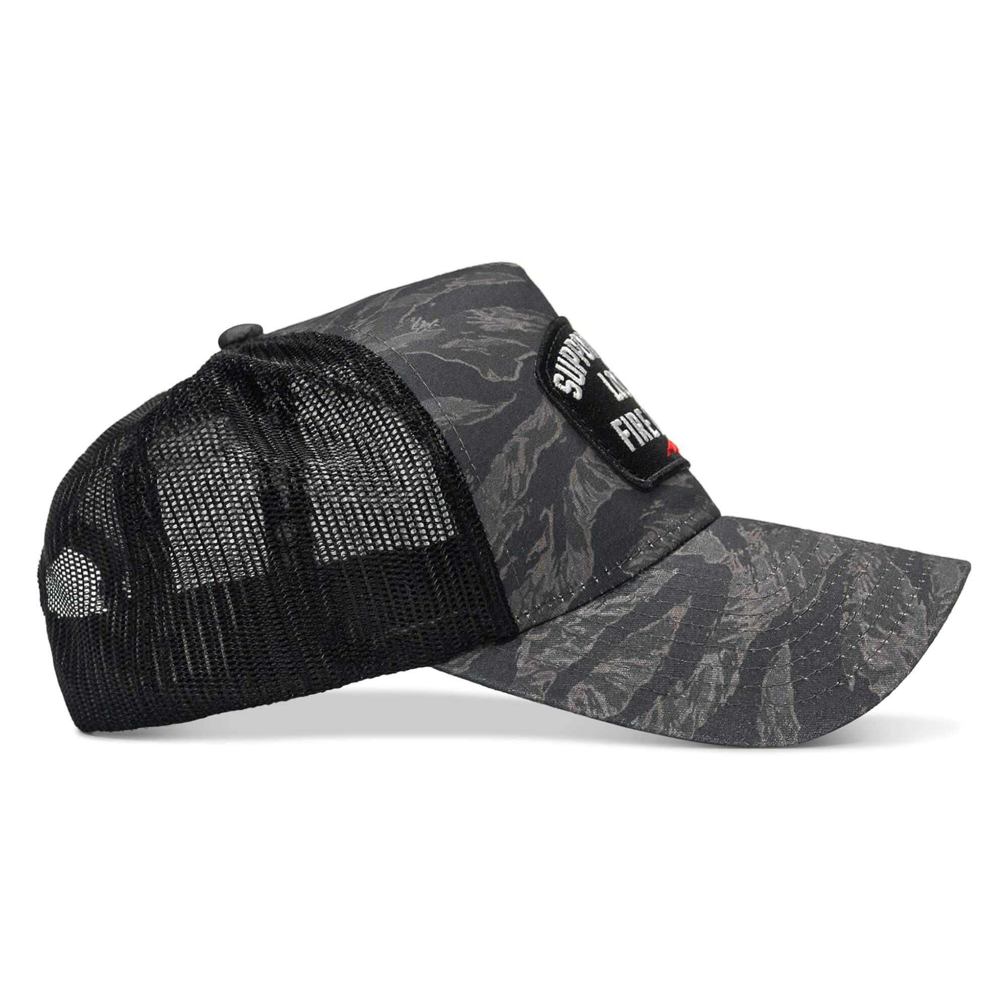Support Your Local Fire Dept Patch Five Panel Breacher Snapback Hat - Image 4
