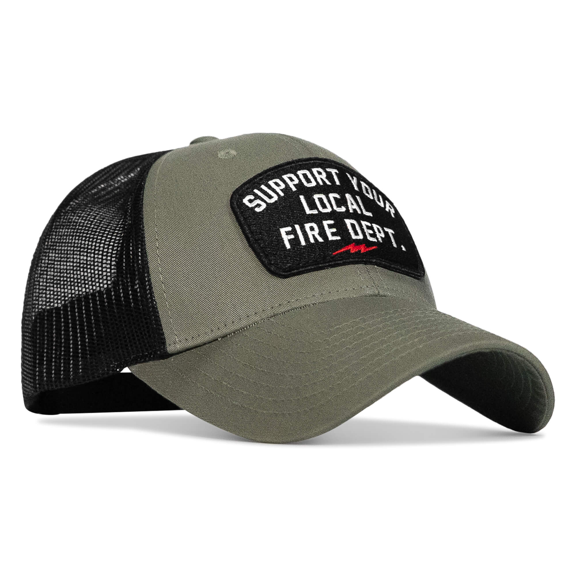 Support Your Local Fire Dept. Patch Snapback Hat - Image 8