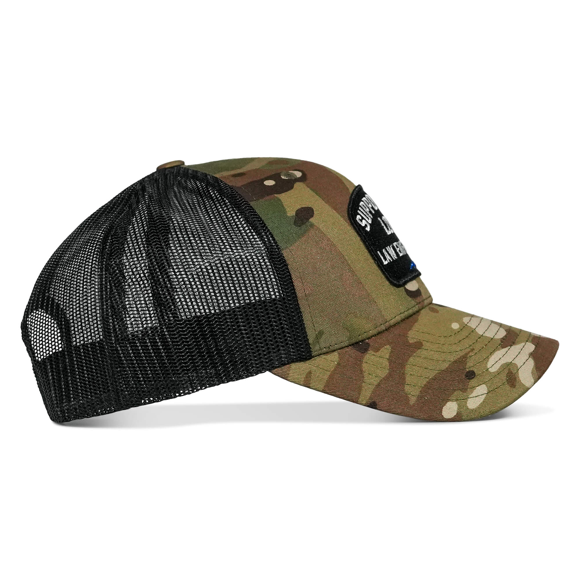 Support Your Local Law Enforcement Mid-Profile Snapback Hat - Image 10