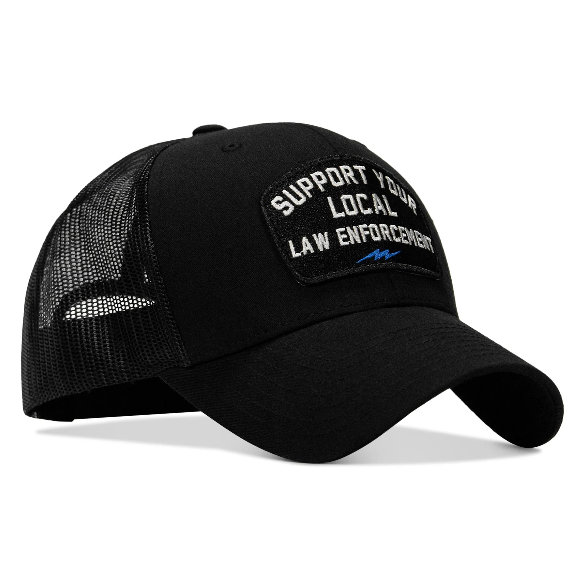 Support Your Local Law Enforcement Mid-Profile Snapback Hat - Image 12