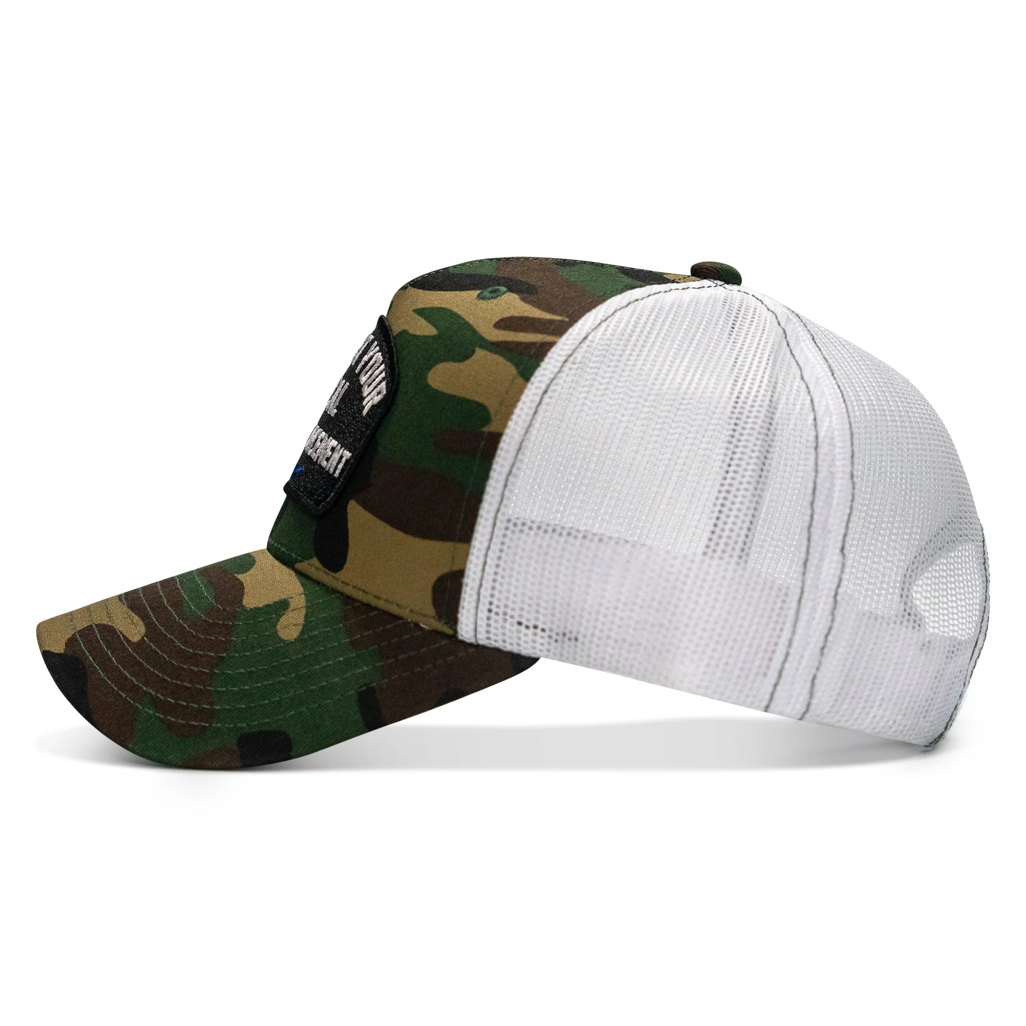 Support Your Local Law Enforcement Mid-Profile Snapback Hat - Image 16