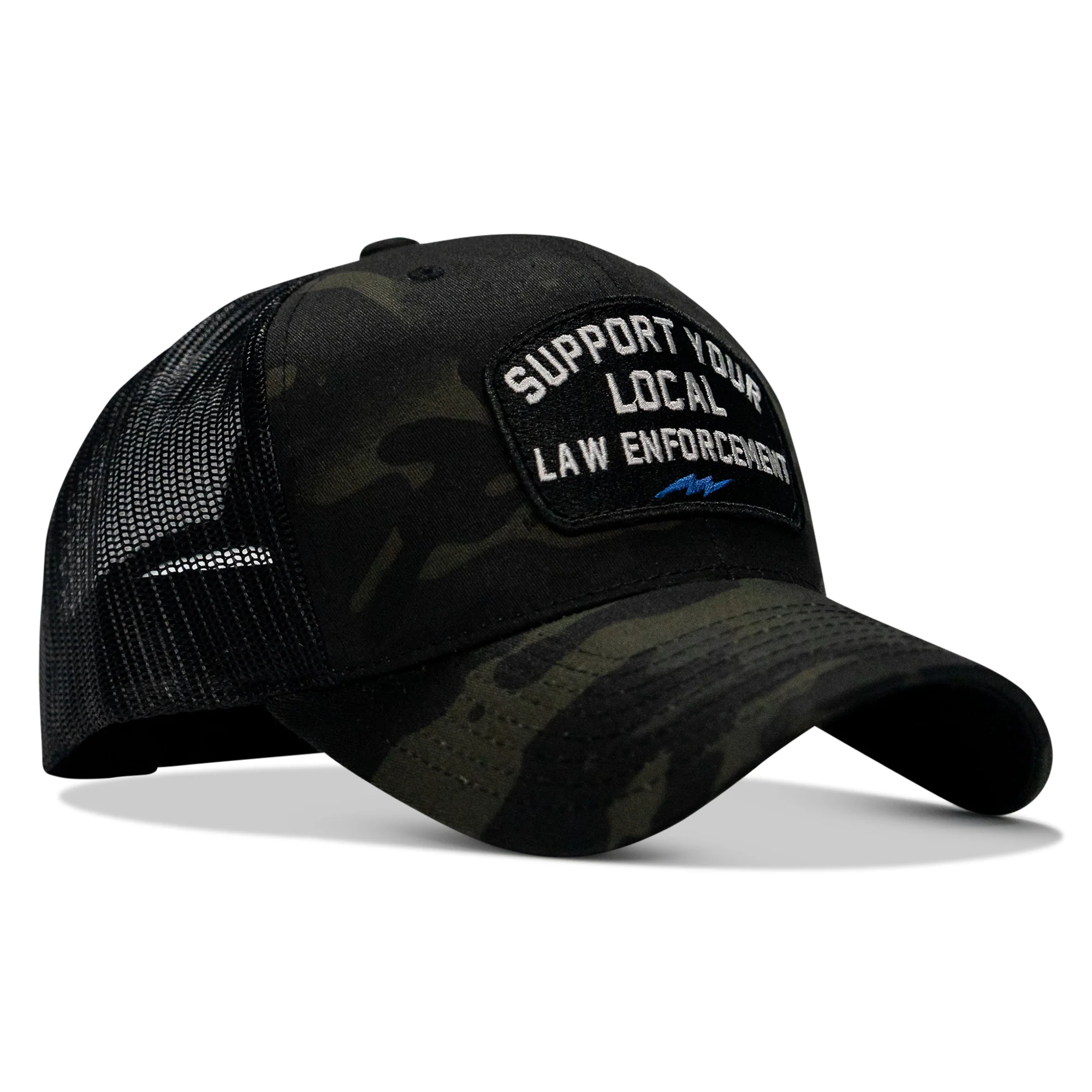Support Your Local Law Enforcement Mid-Profile Snapback Hat - Image 18