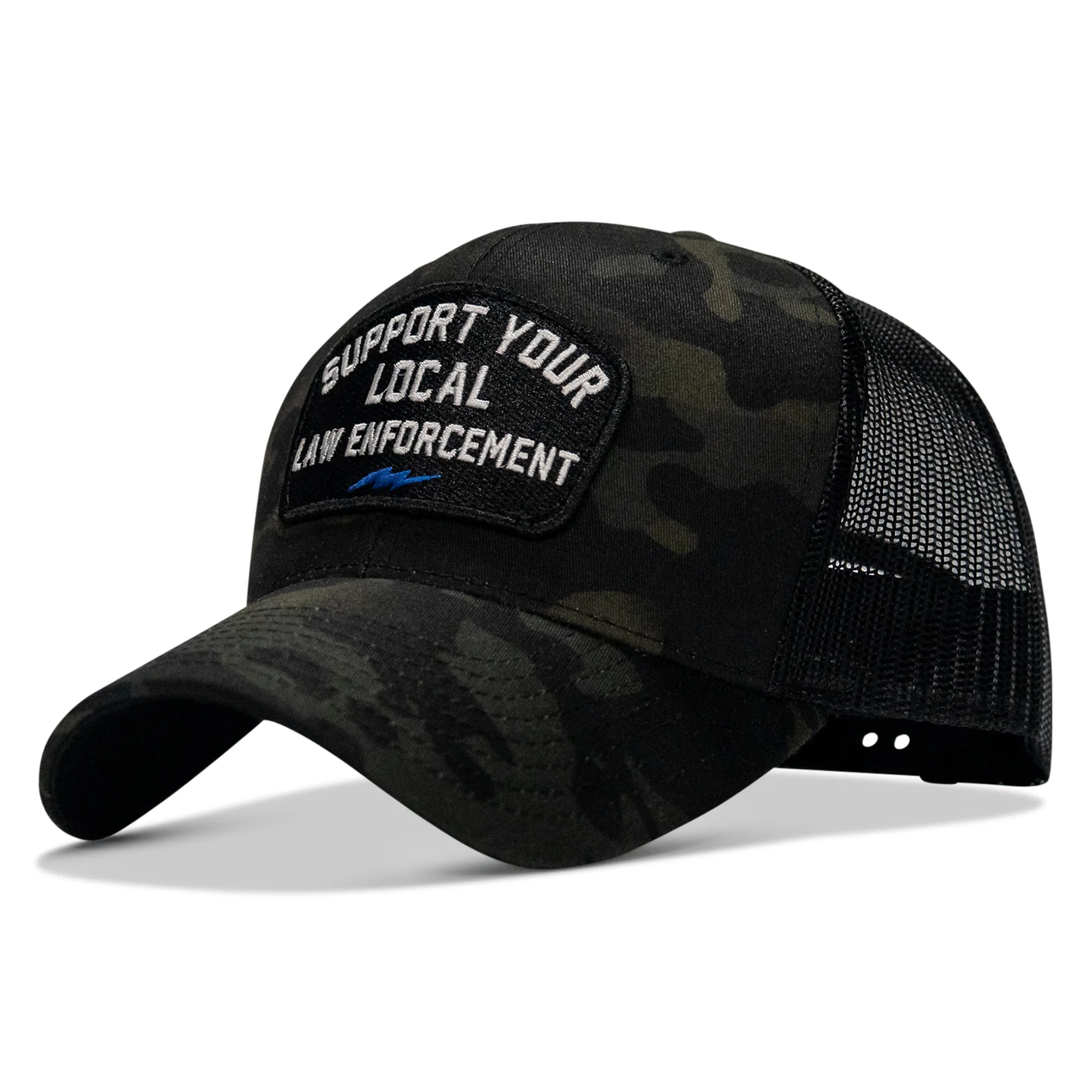 Support Your Local Law Enforcement Mid-Profile Snapback Hat - Image 19