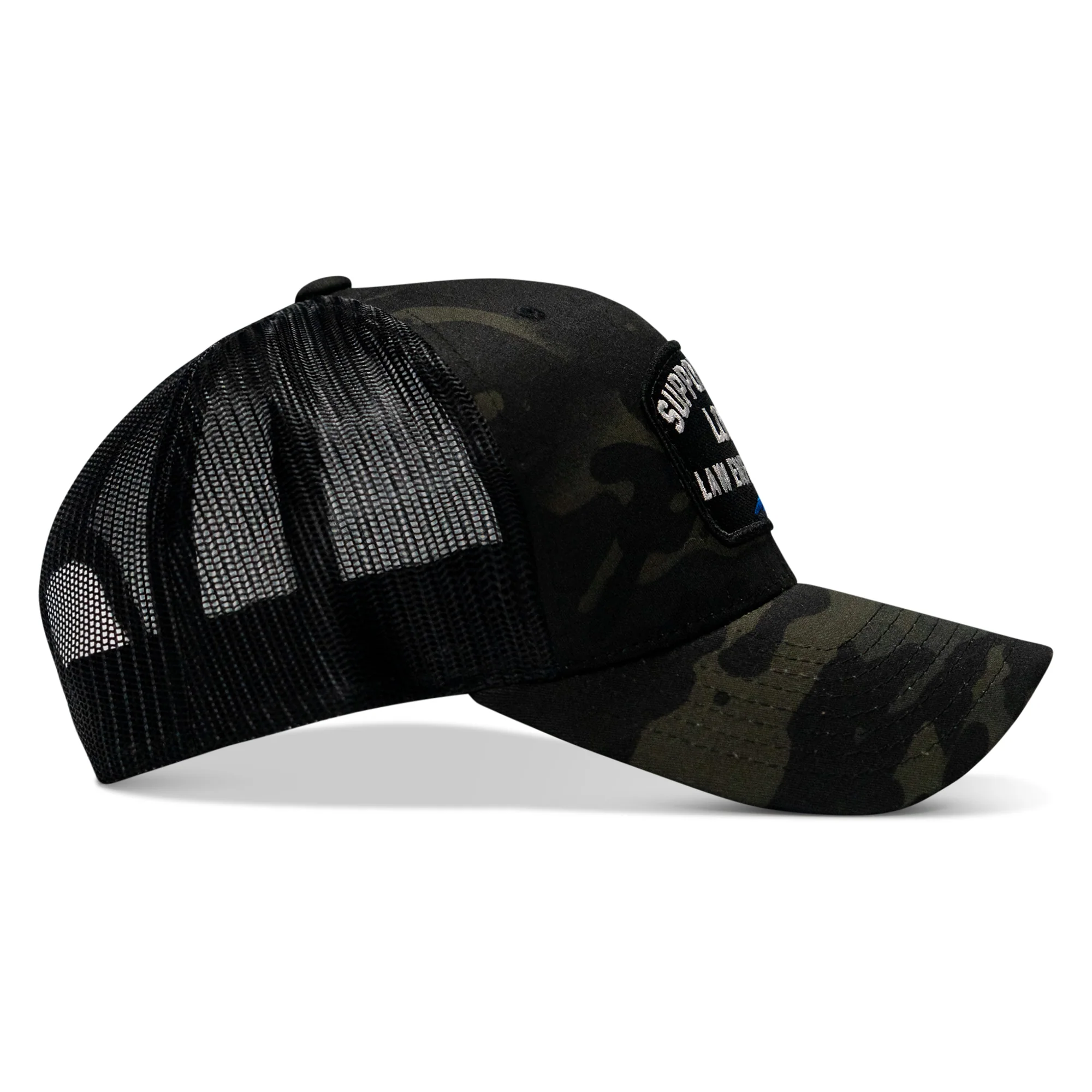 Support Your Local Law Enforcement Mid-Profile Snapback Hat - Image 20