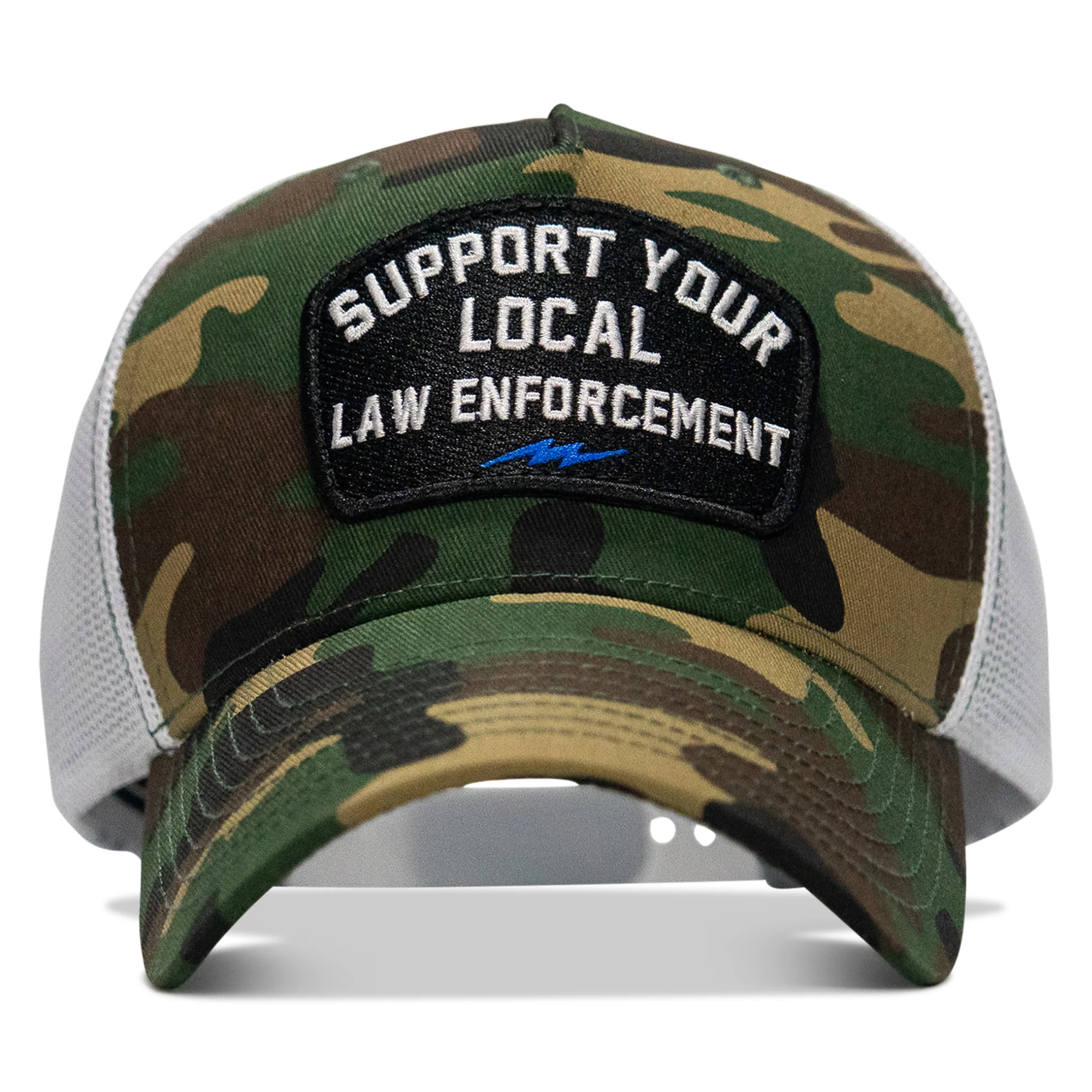 Support Your Local Law Enforcement Mid-Profile Snapback Hat - Image 22