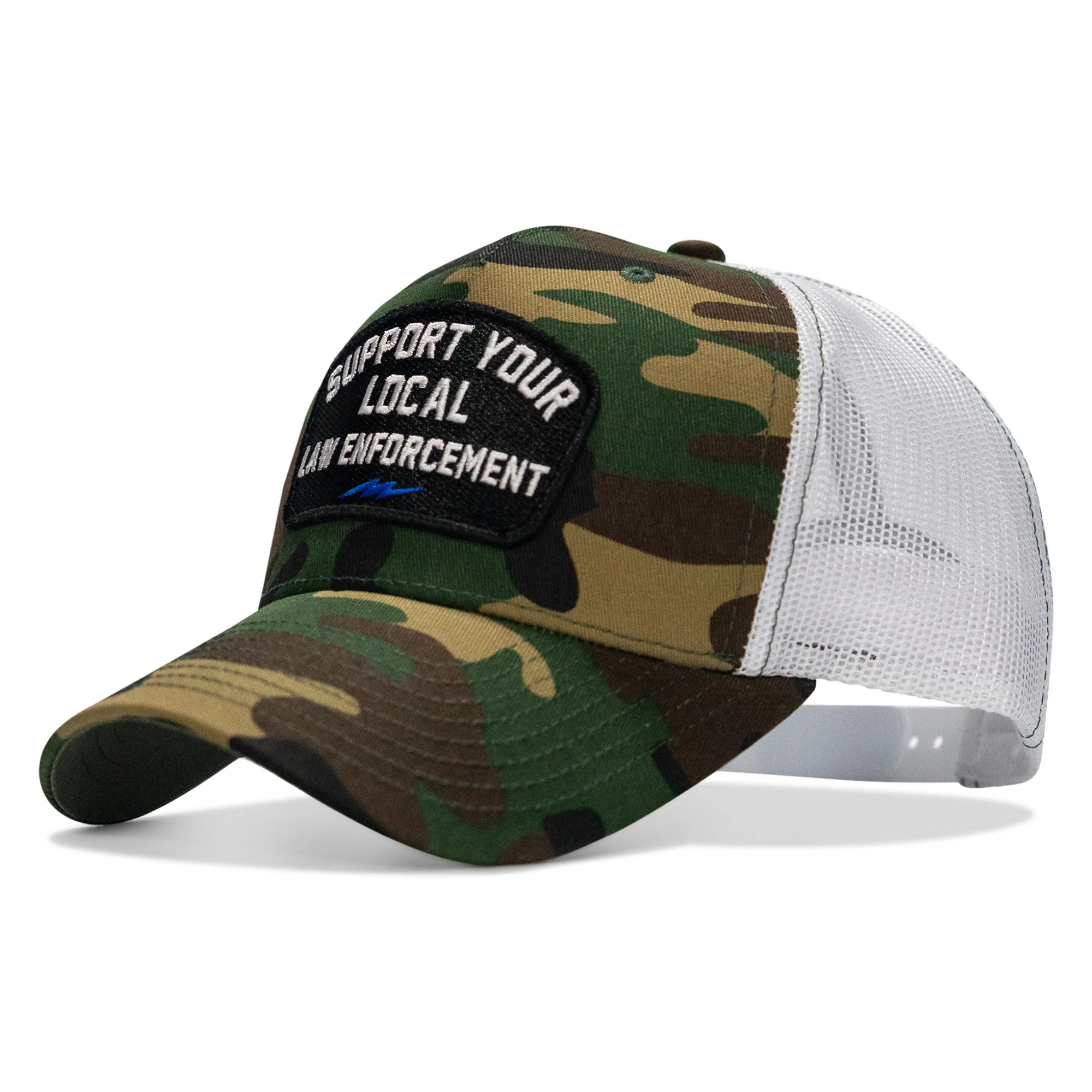 Support Your Local Law Enforcement Mid-Profile Snapback Hat - Image 25