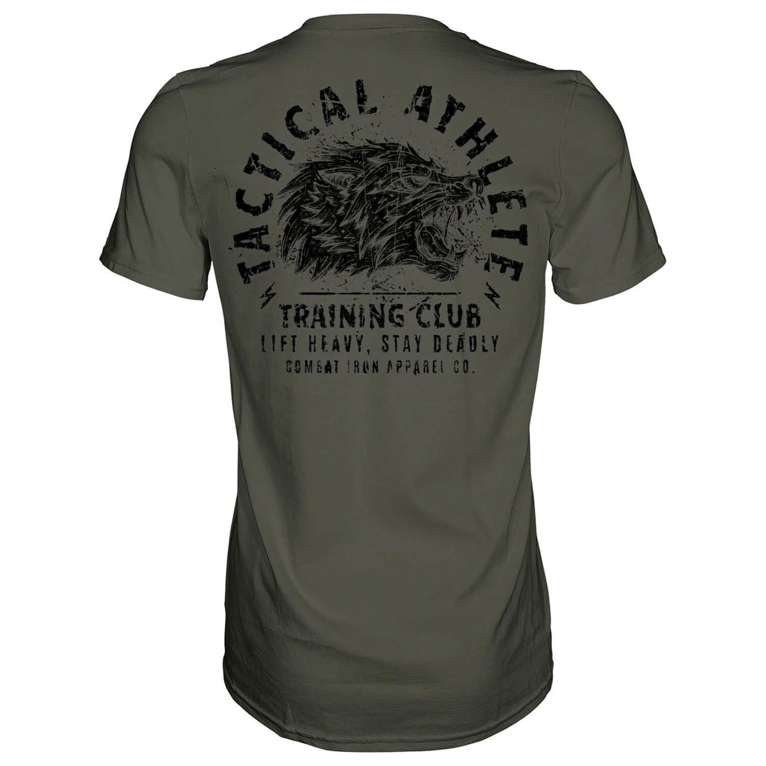 Tactical Athlete Training Club Wolf Men's T-Shirt - Image 5