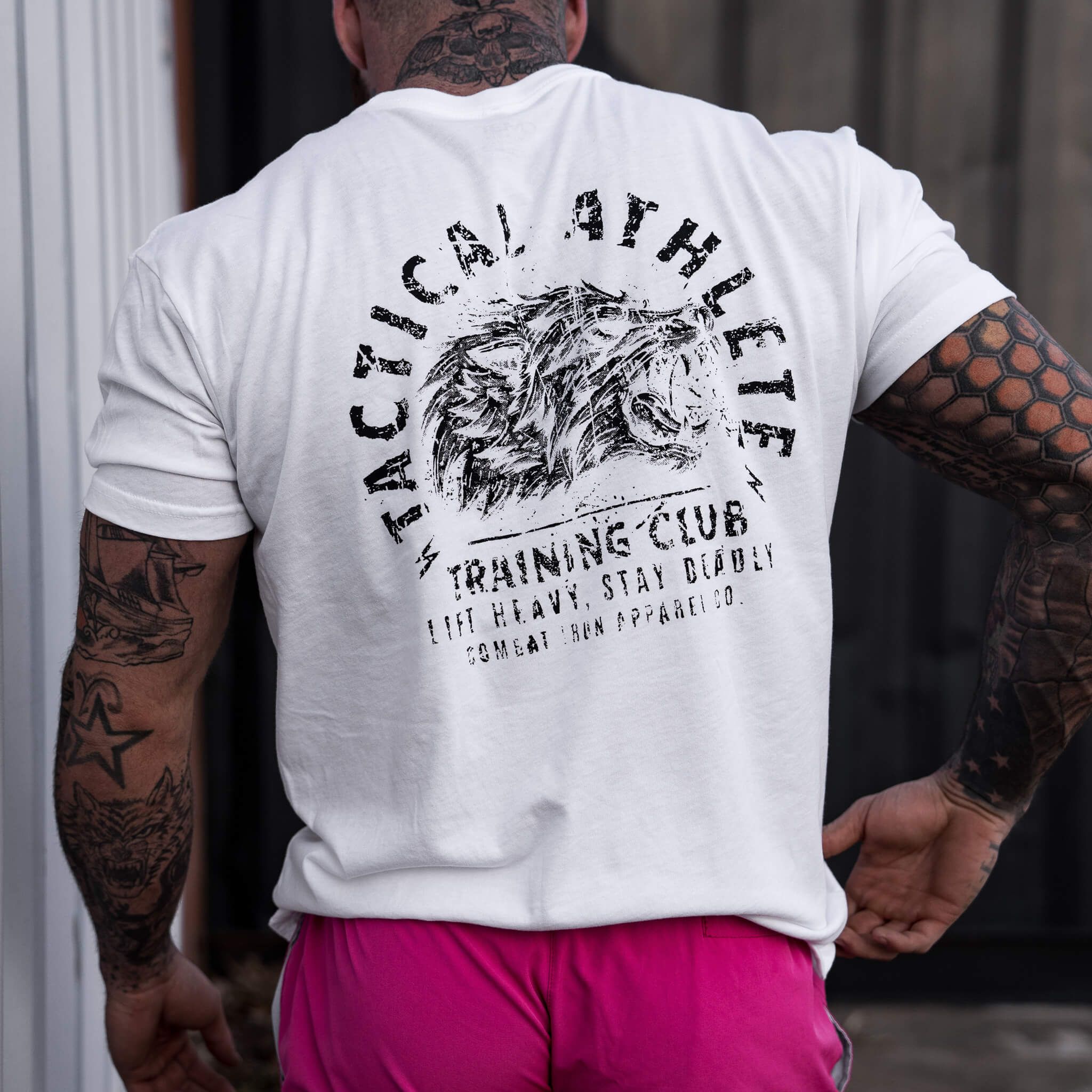 Tactical Athlete Training Club Wolf Men's T-Shirt - Image 9
