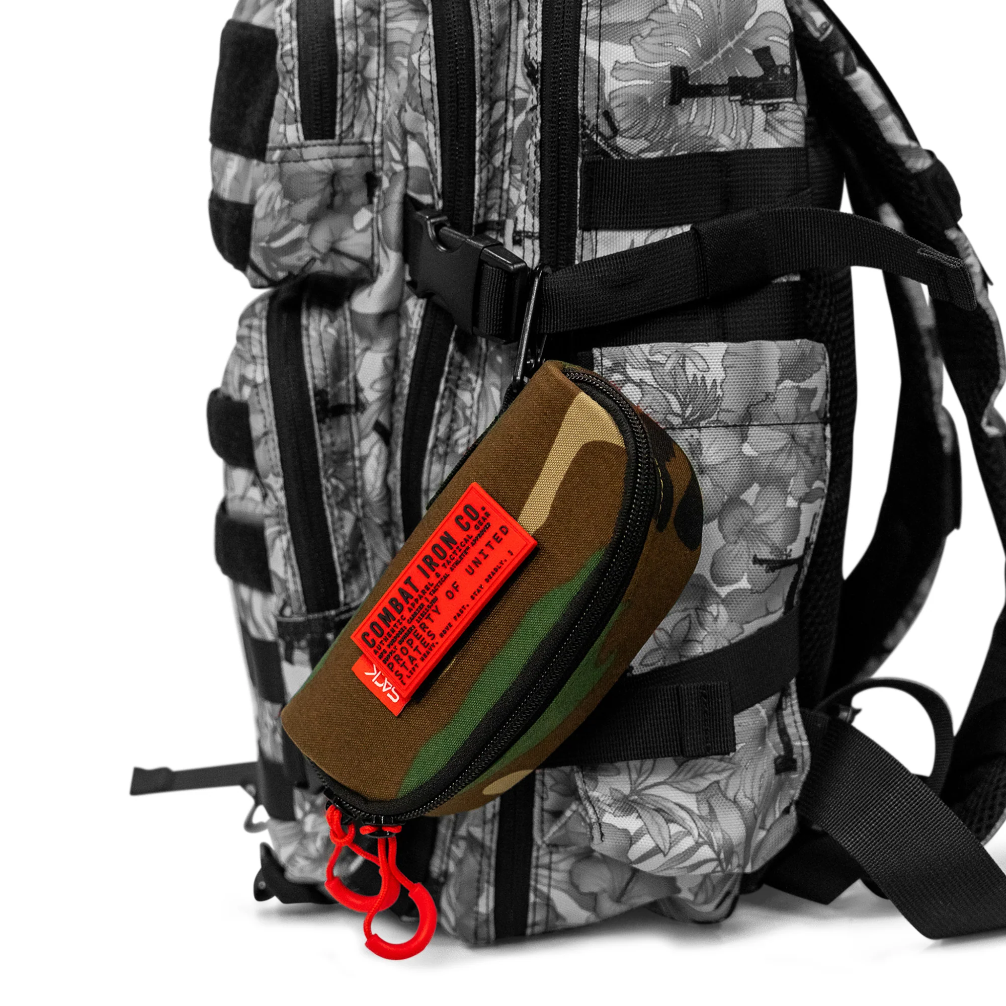 Tactical Molle Sunglasses Carrier + pvc patch - Image 4