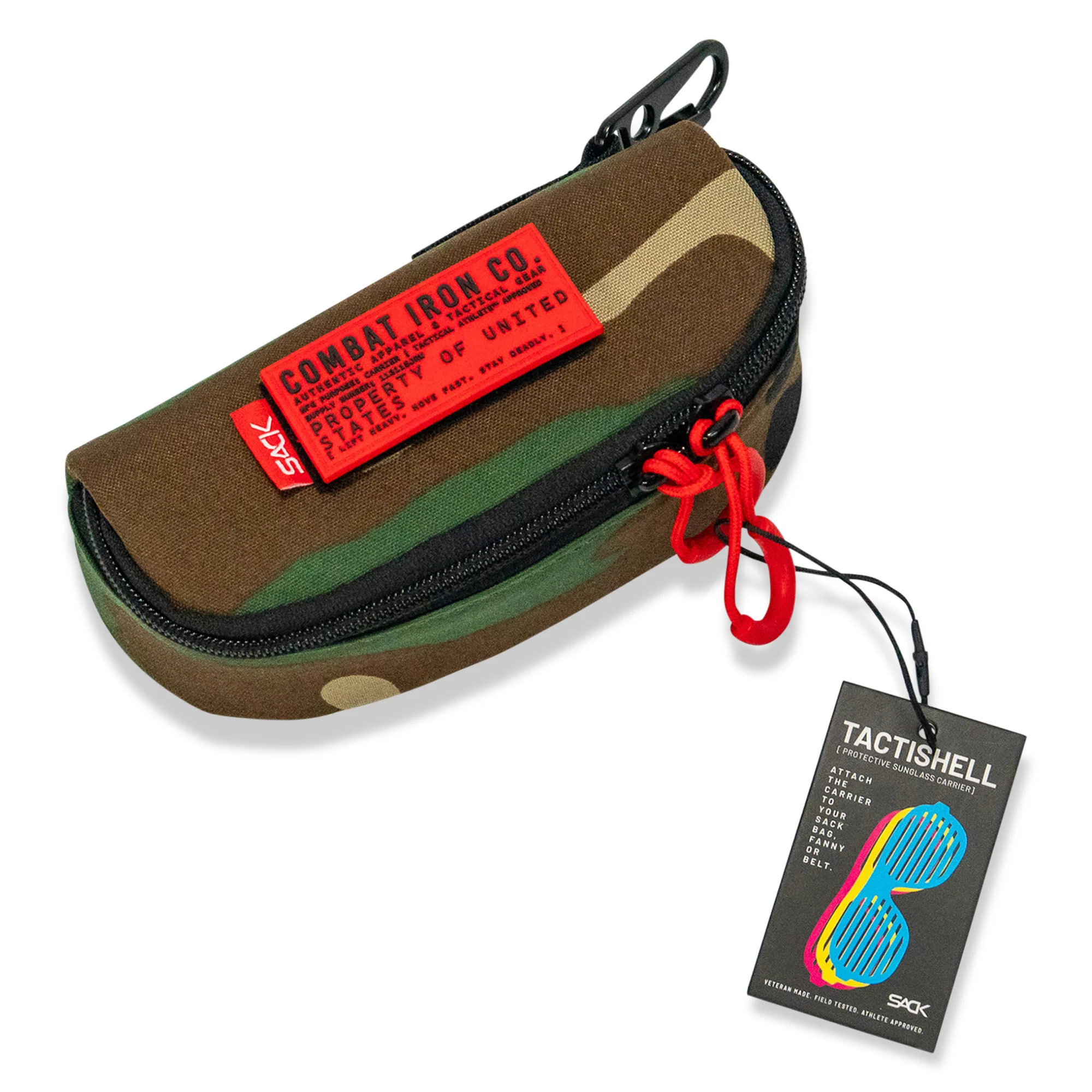 Tactical Molle Sunglasses Carrier + pvc patch - Image 5