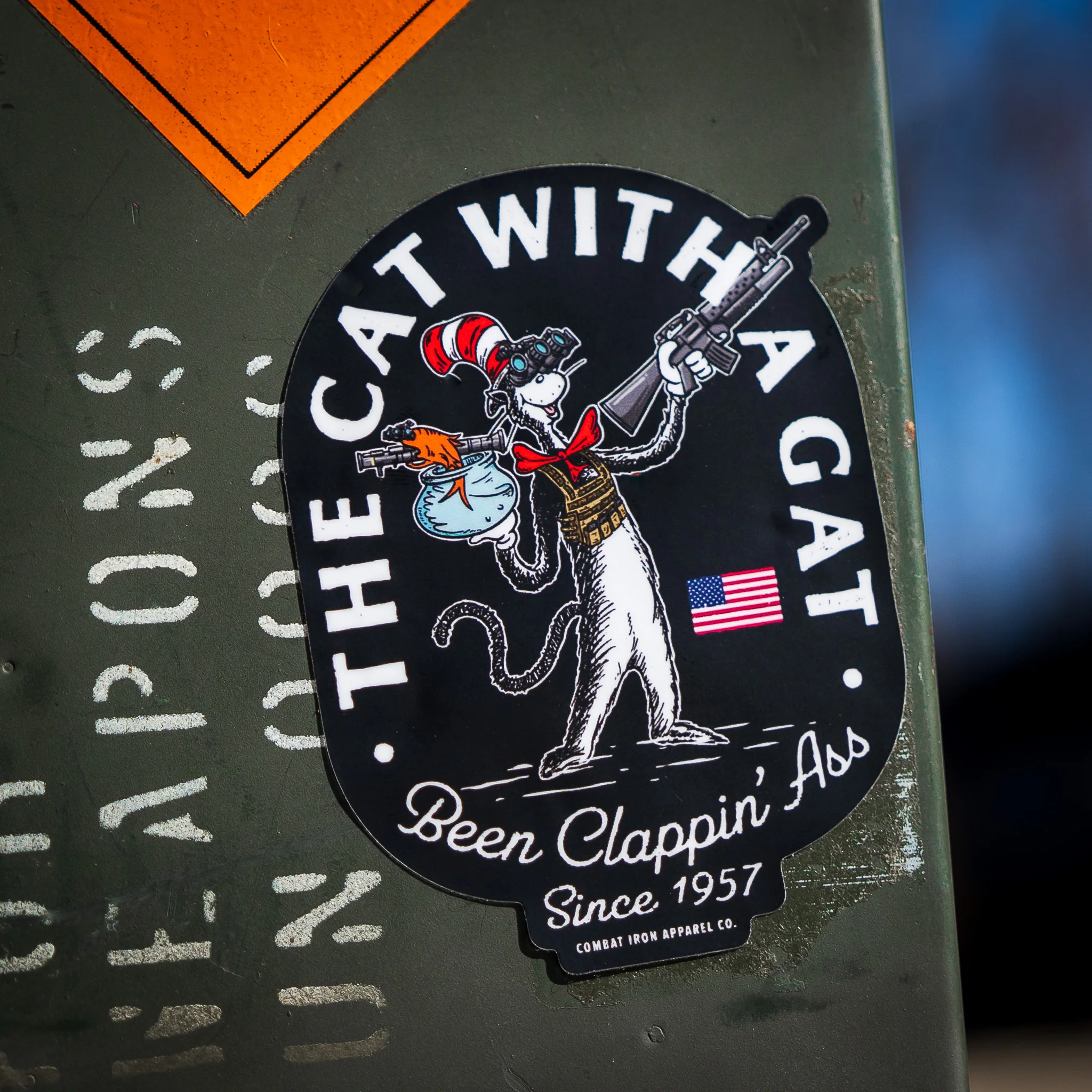 The Cat With A Gat Remix Decal Sticker - Image 2