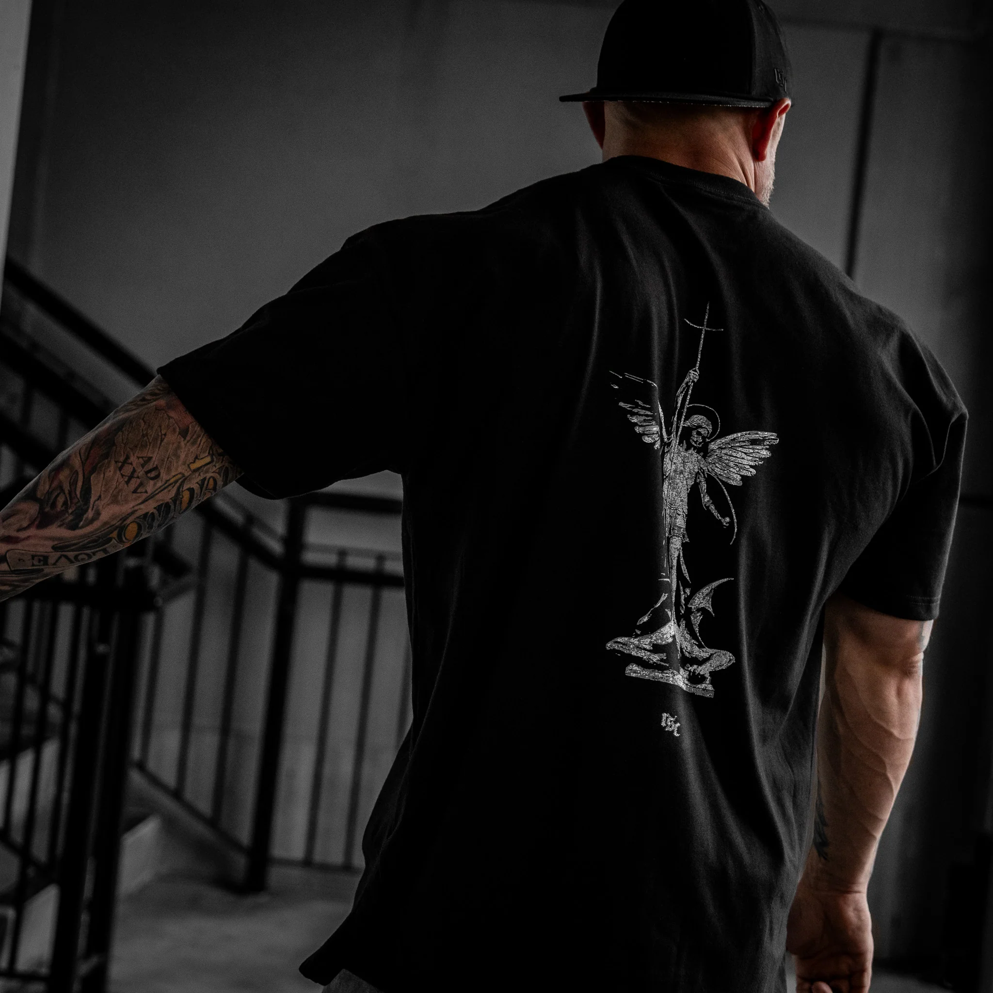 The Lord Is A Man Of War Heavyweight Men's T-Shirt - Image 10
