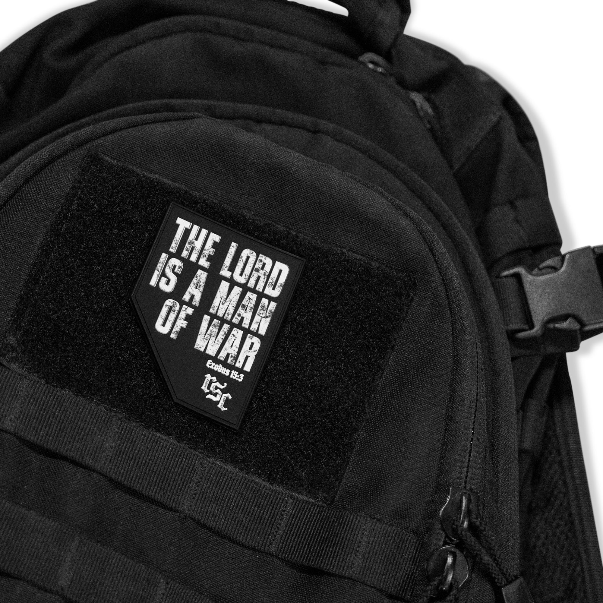 The Lord Is A Man Of War PVC Patch - Image 3