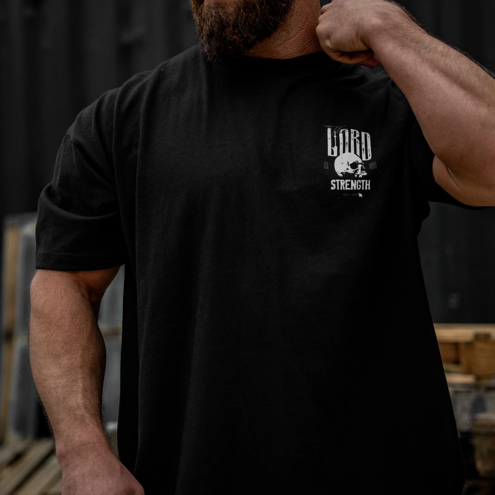 The Lord Is My Strength Heavyweight Men's T-Shirt - Image 9