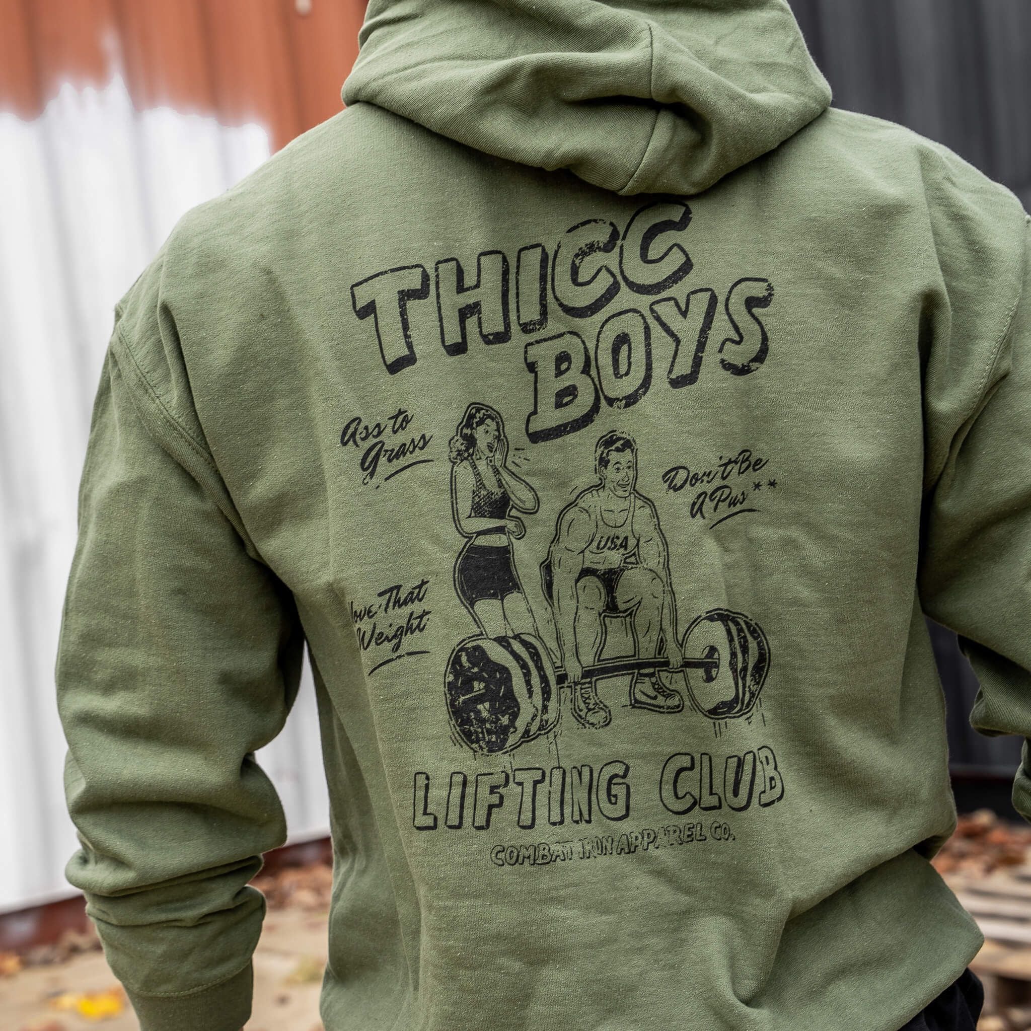 Thicc Boys Lifting Club Men's Hoodie - Image 3
