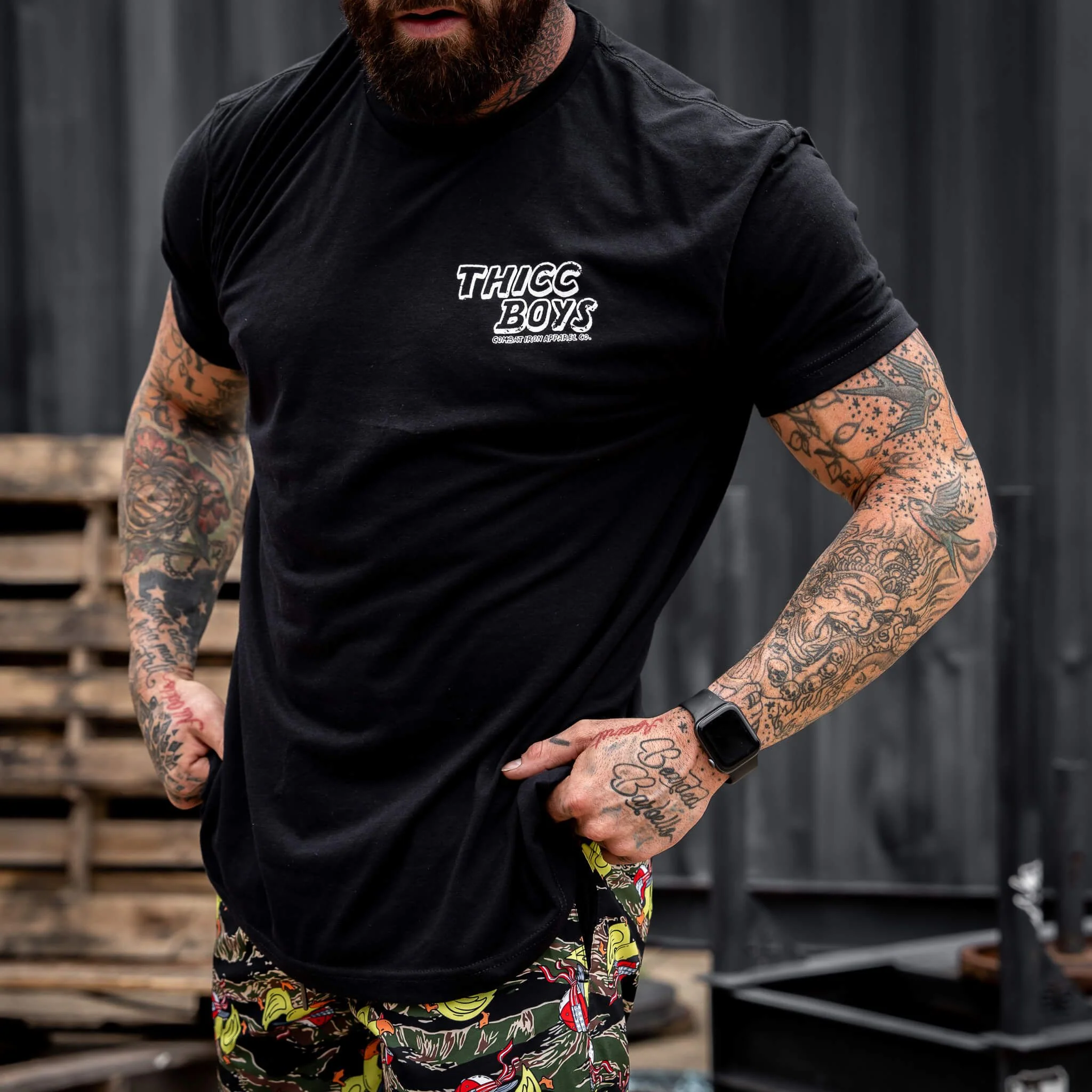 Thicc Boys Workout Club Men's T-Shirt - Image 3