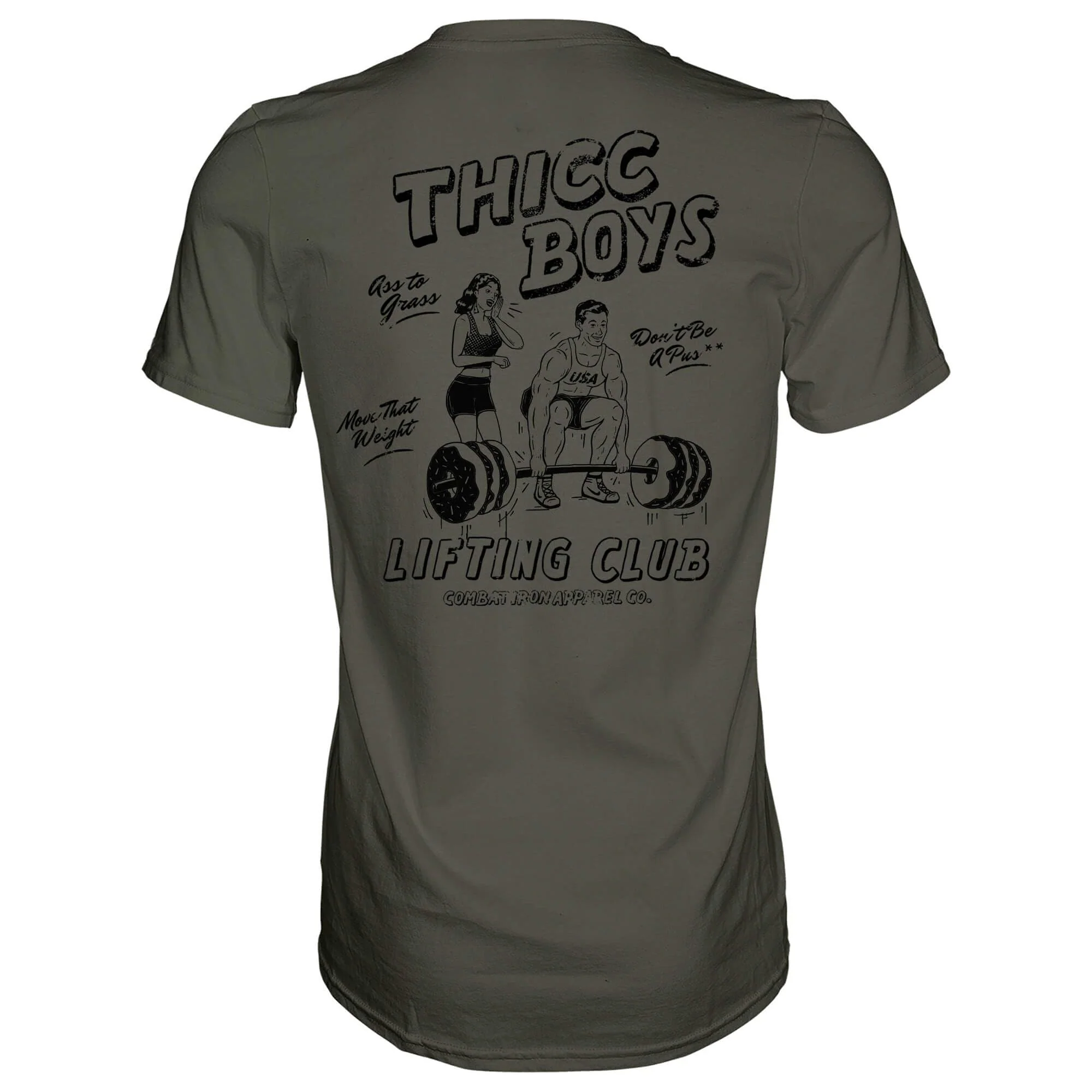 Thicc Boys Workout Club Men's T-Shirt - Image 8