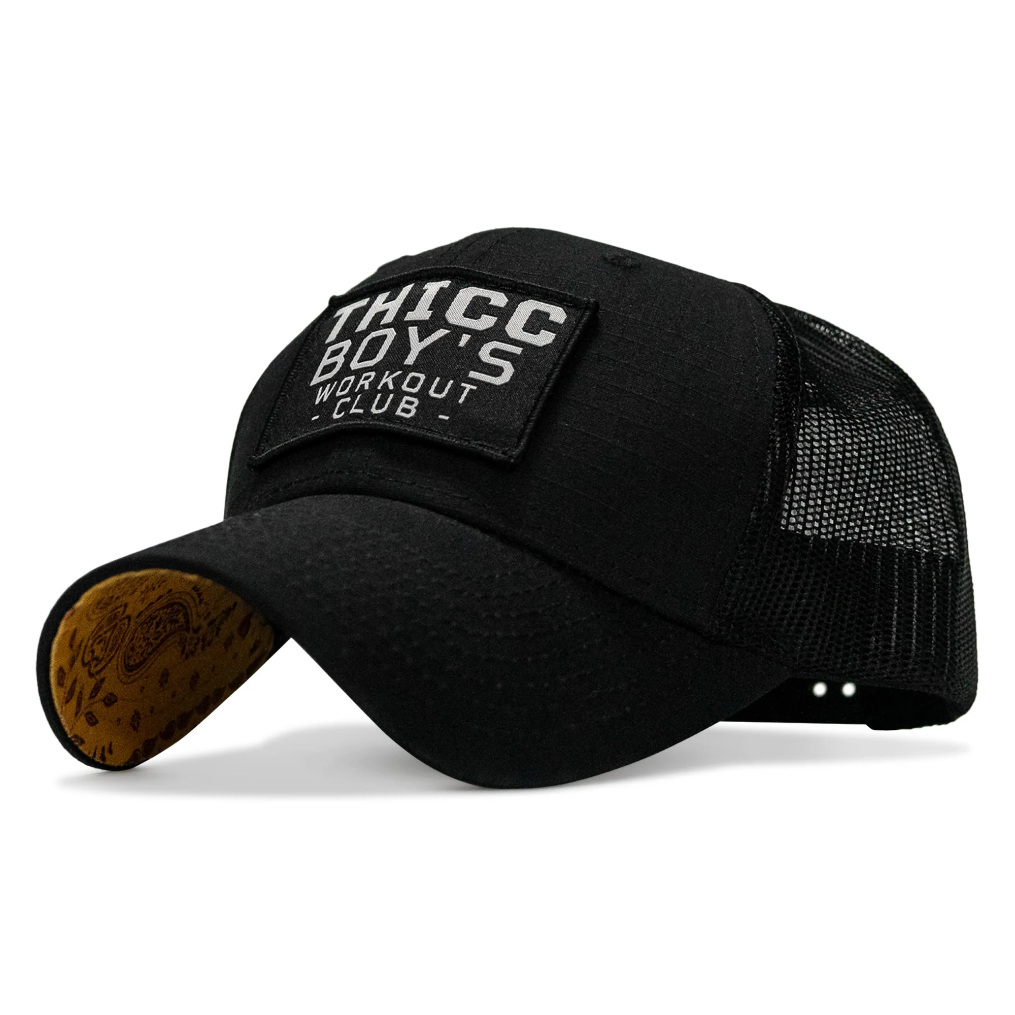 Thicc Boys Workout Club Patch Original Ripstop Snapback Hat - Image 10
