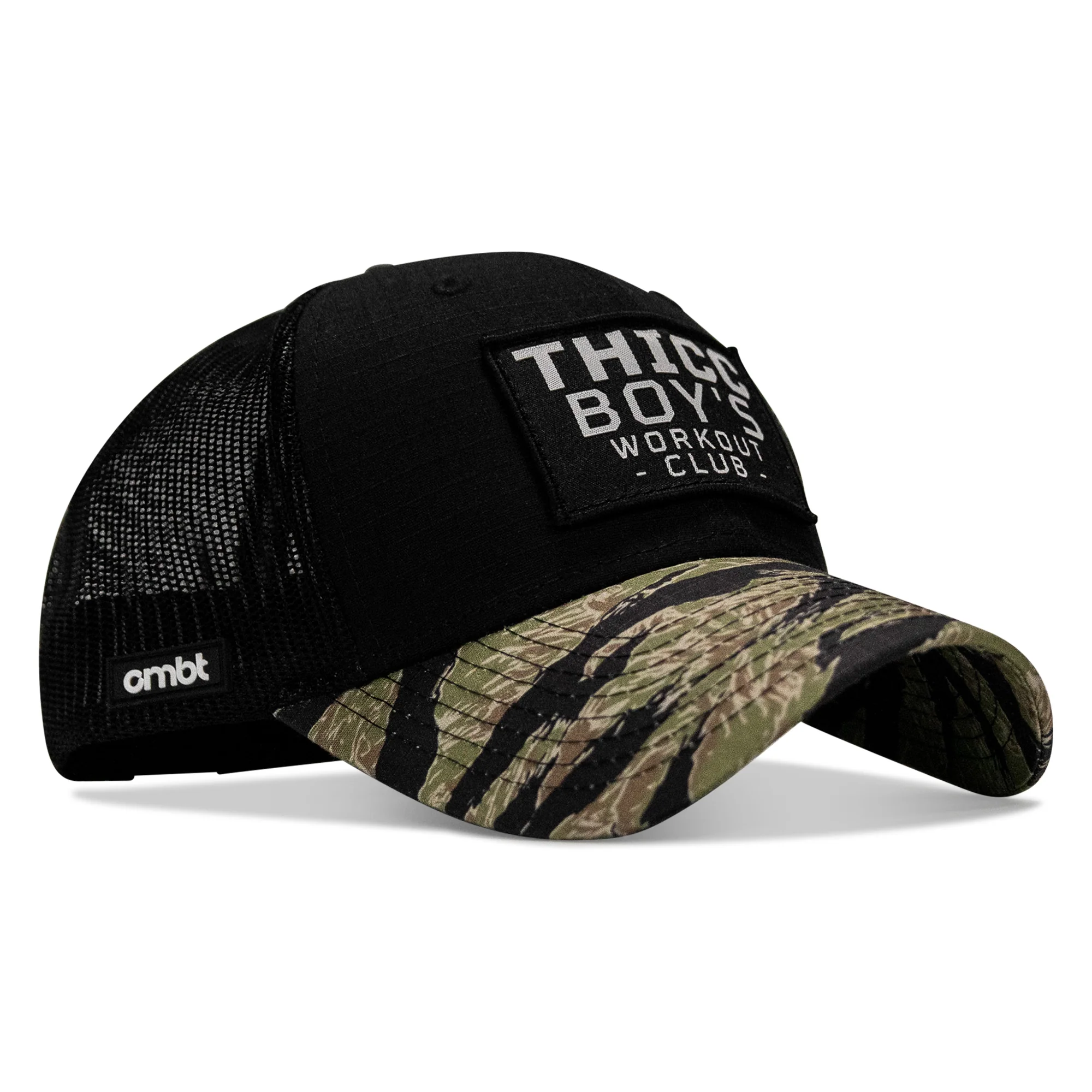 Thicc Boys Workout Club Patch Original Ripstop Snapback Hat - Image 4