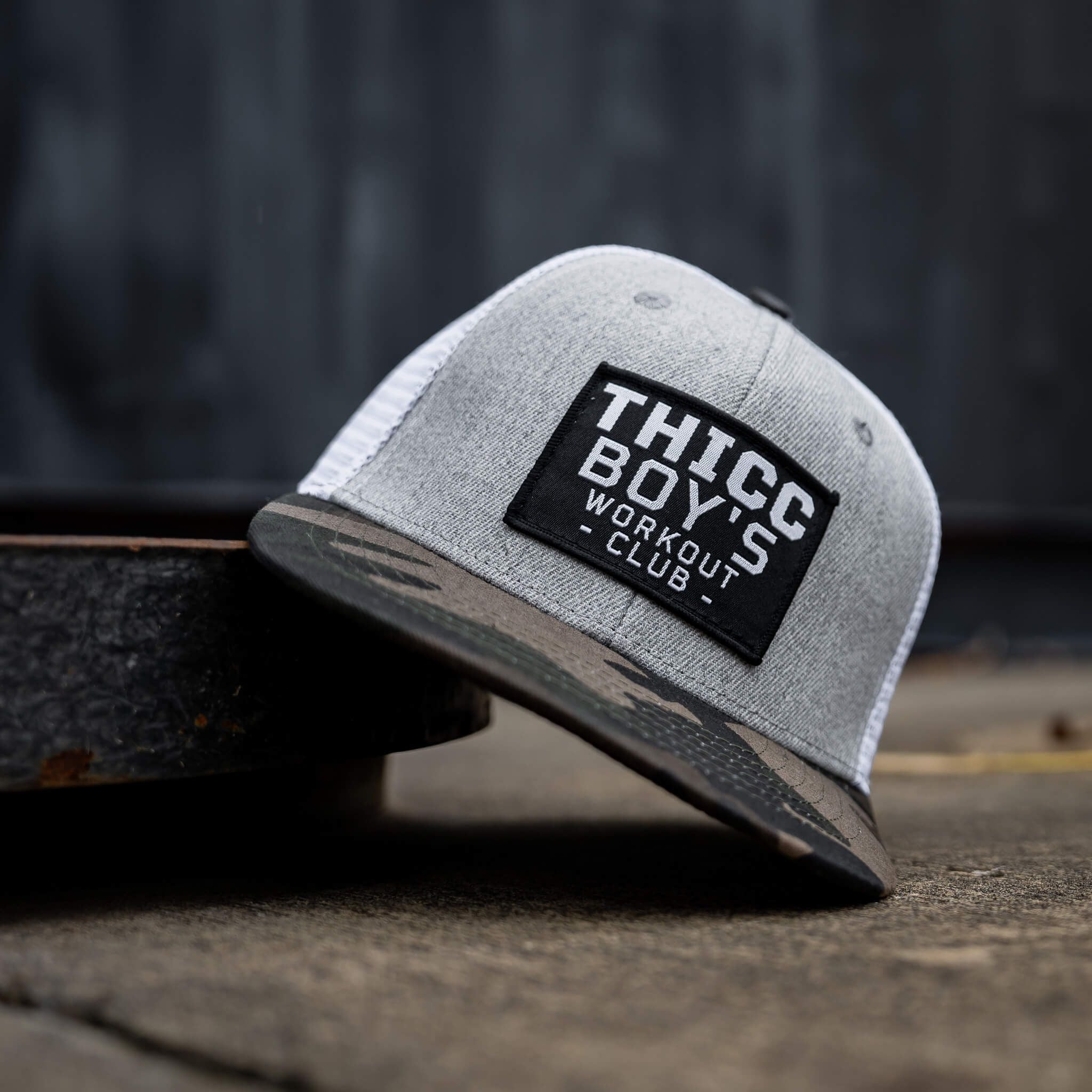 Thicc Boys Workout Patch Snapback Hat - Image 7