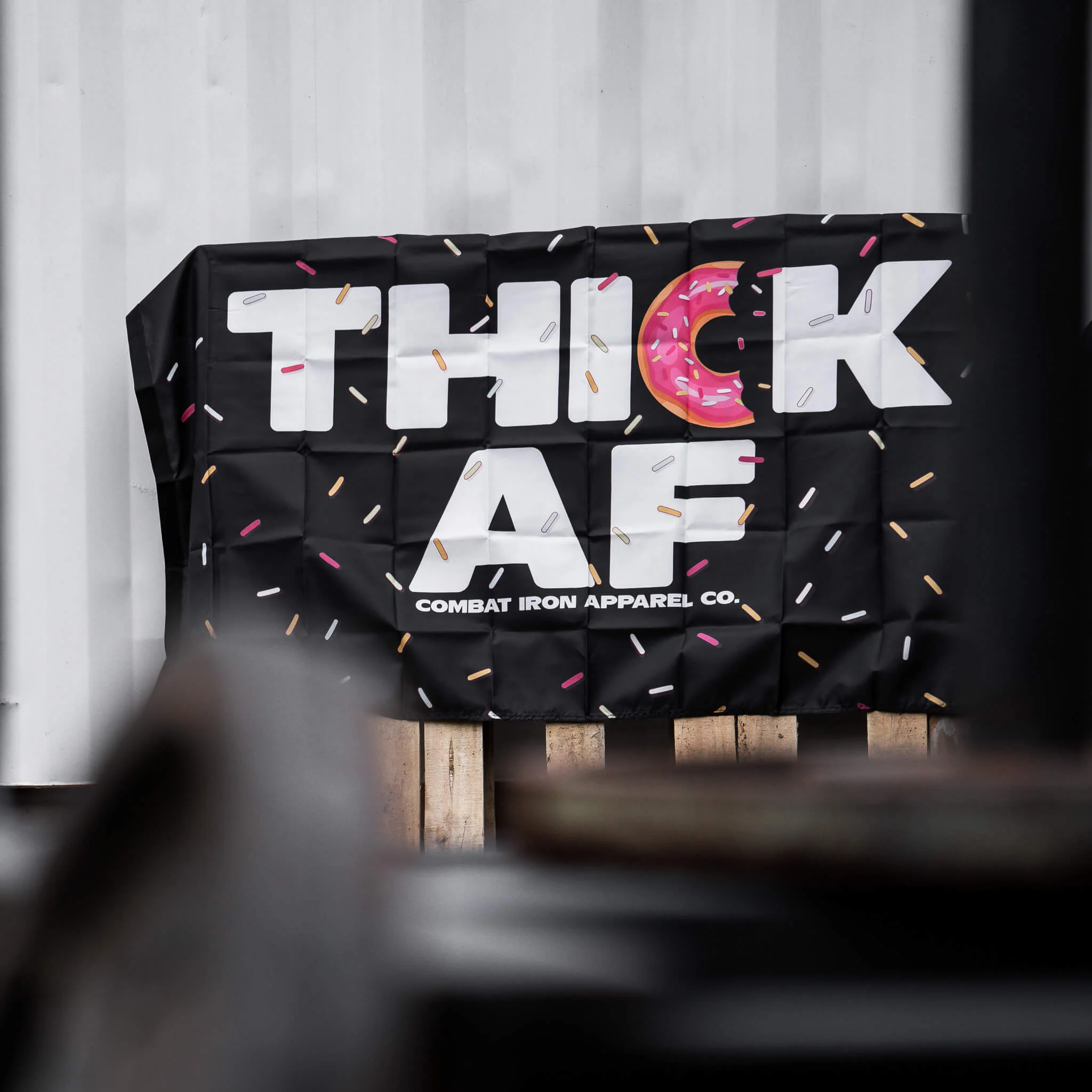Thick AF Donut Edition 3' X 5' Wall Flag - Image 3