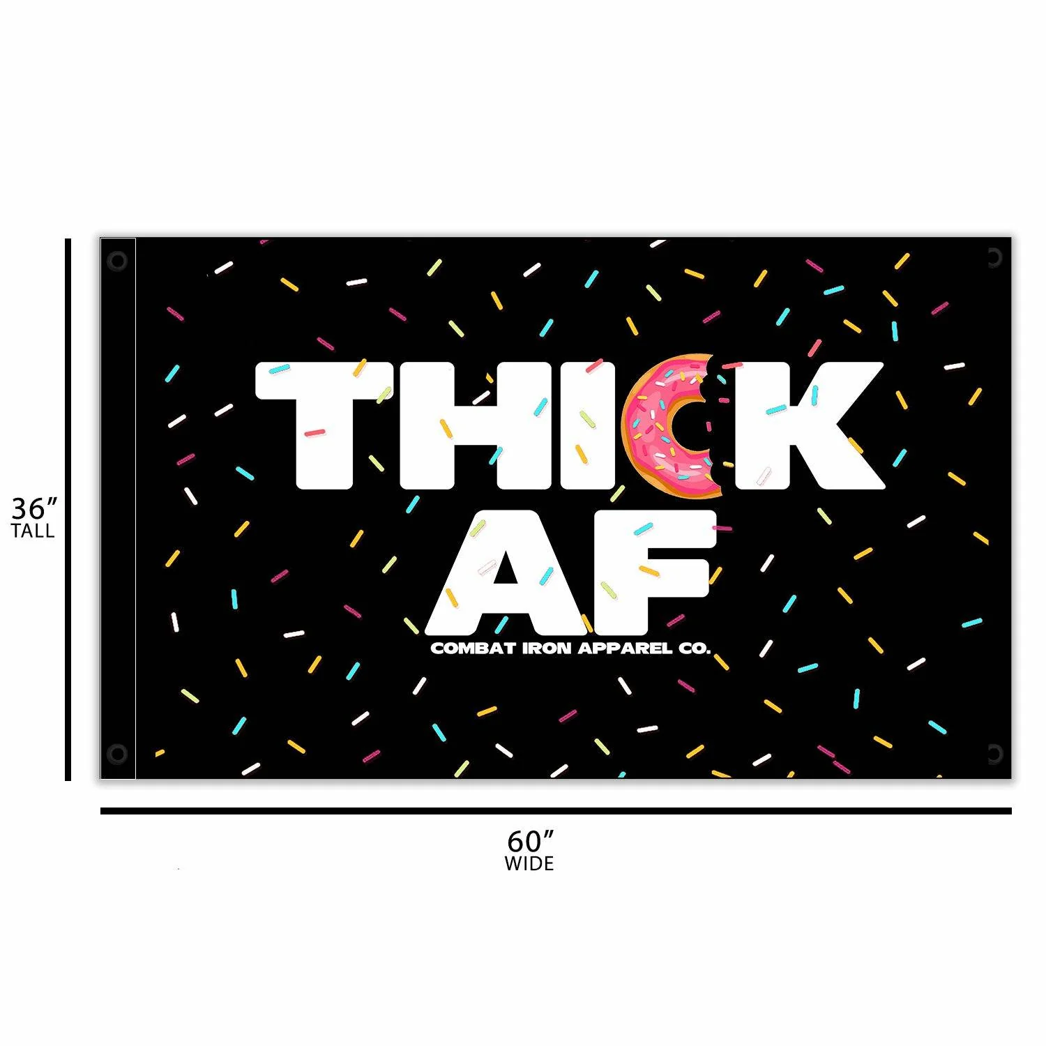 Thick AF Donut Edition 3' X 5' Wall Flag - Image 4