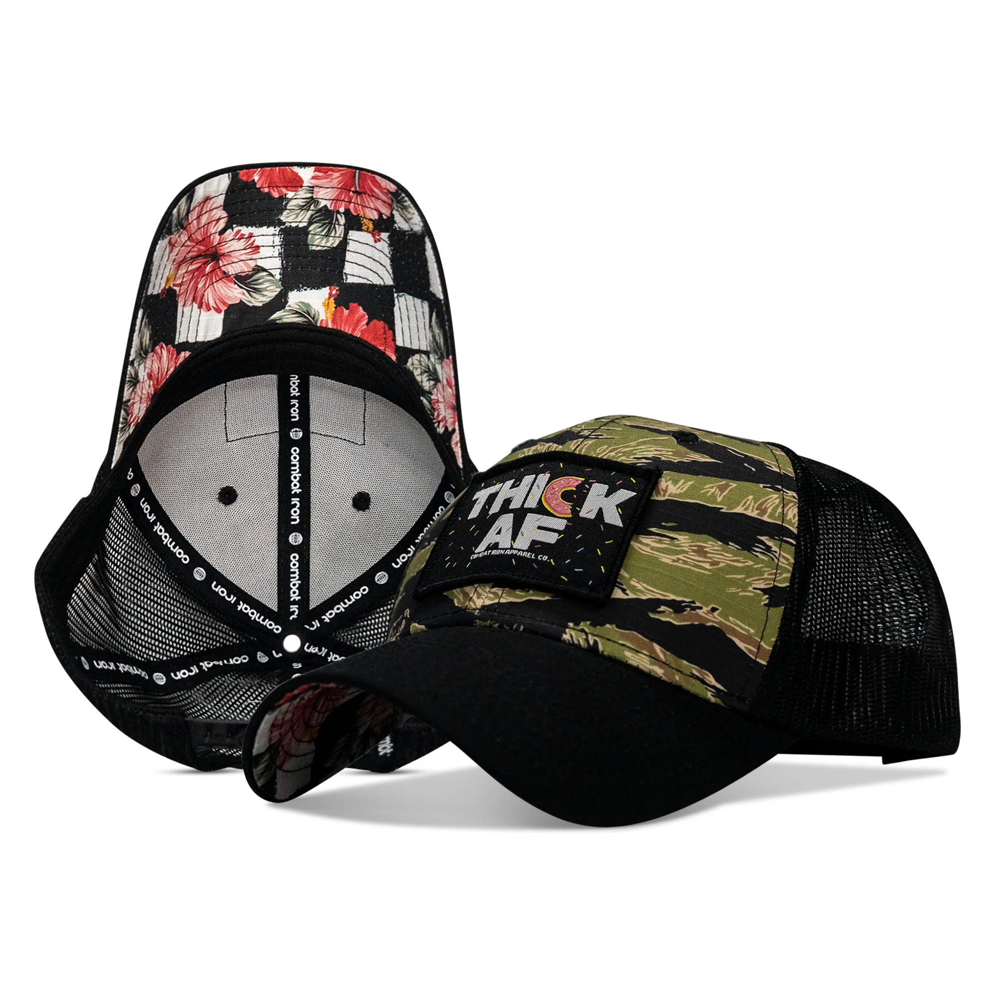 THICK AF Donut Edition Patch Original Ripstop Snapback Hat - Image 2