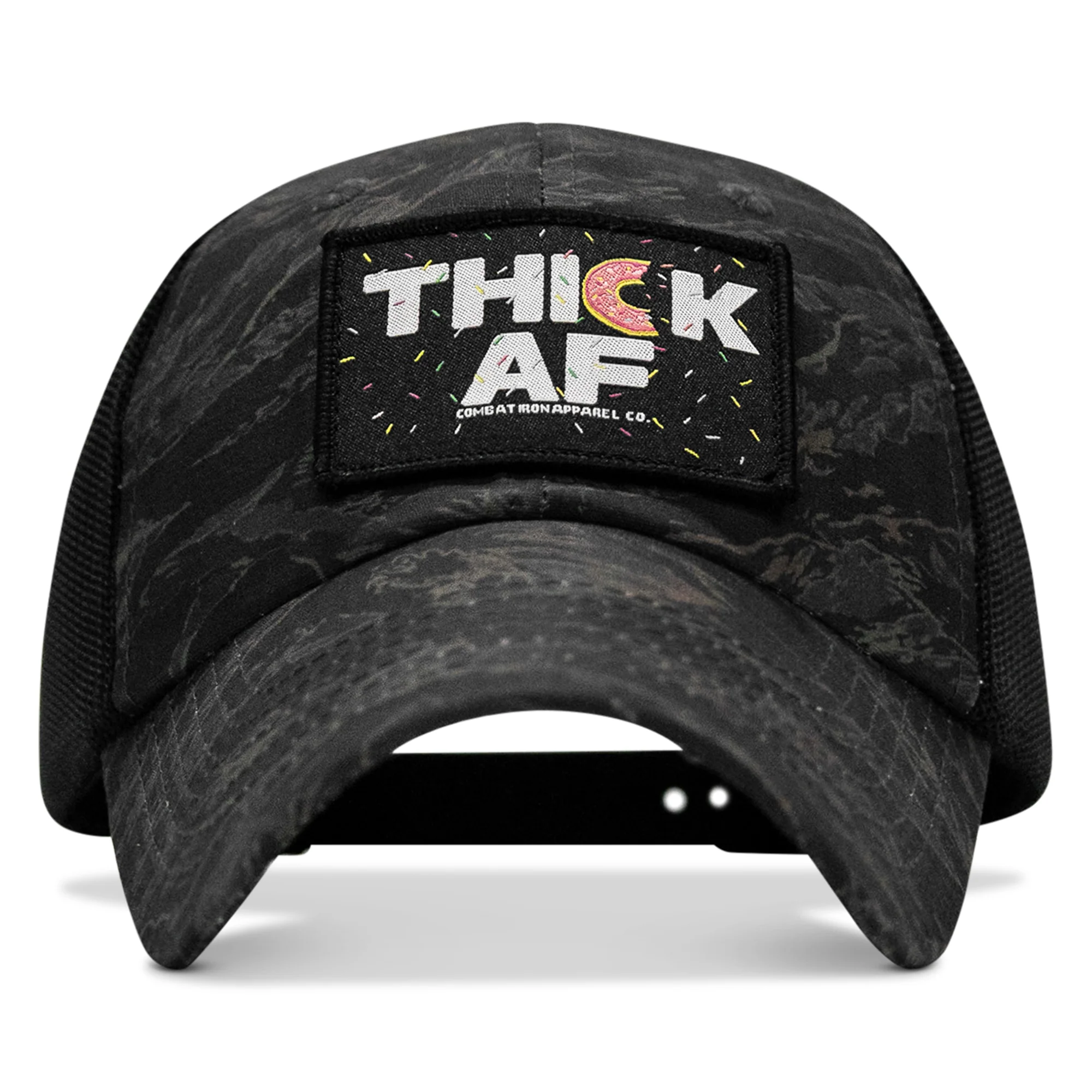 THICK AF Donut Edition Patch. Tactical Ripstop Mesh Snapback Hat - Image 7