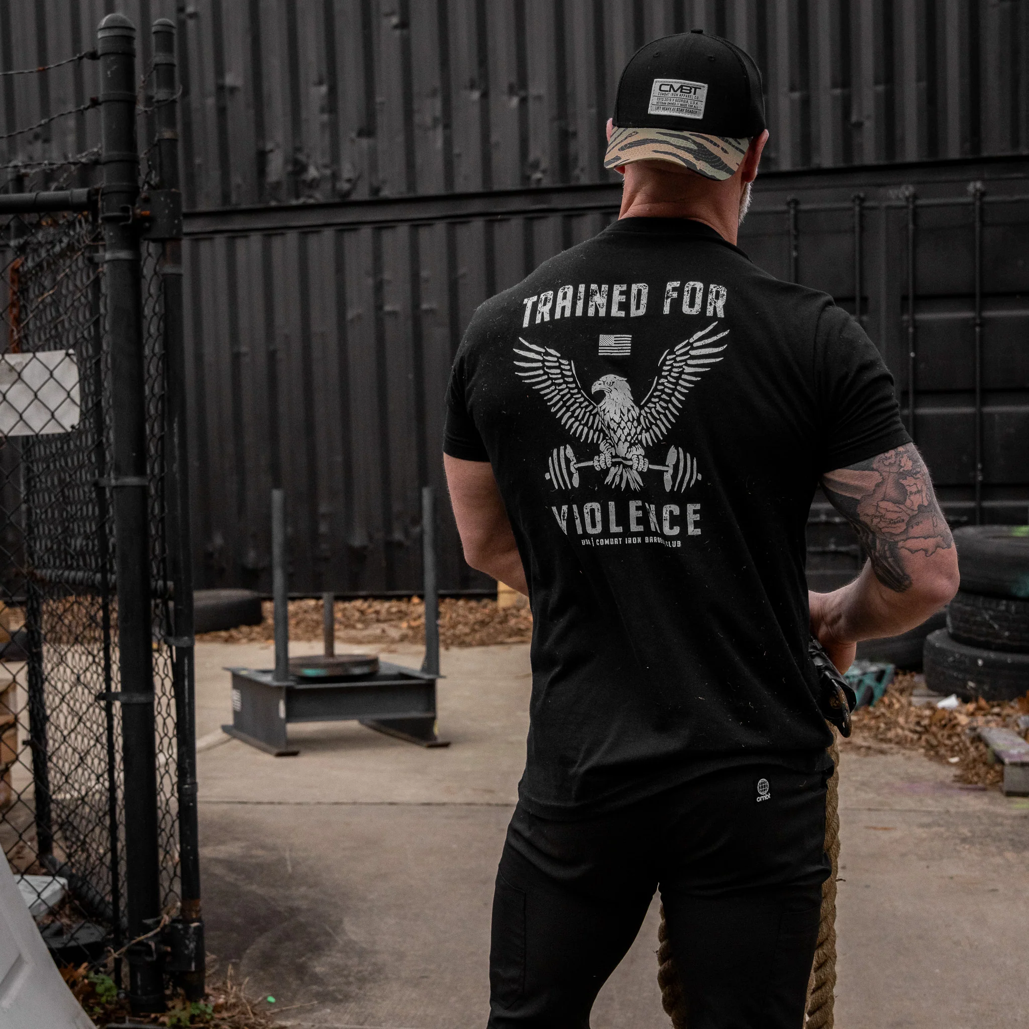 Trained for Violence Men's T-Shirt - Image 3
