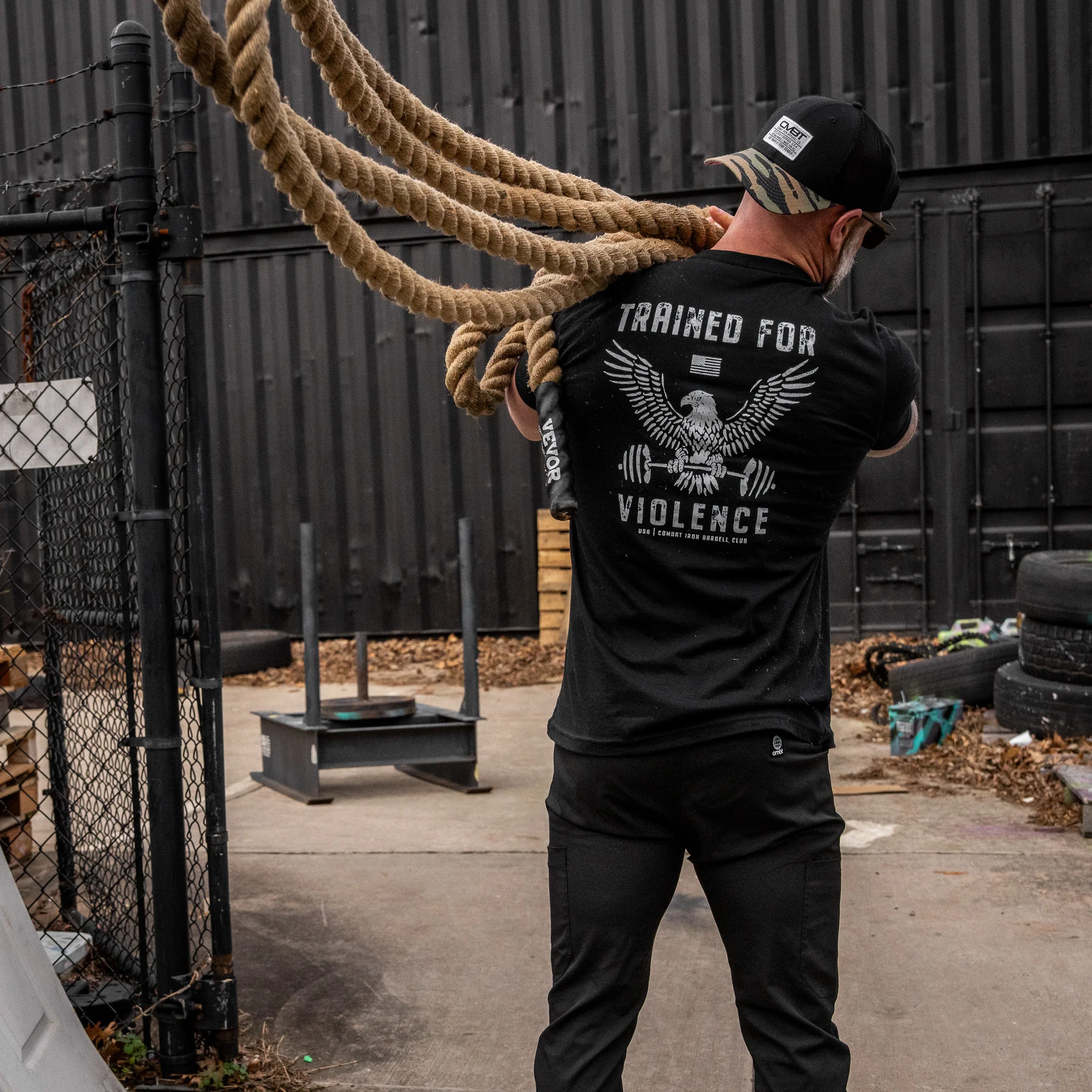 Trained for Violence Men's T-Shirt - Image 5